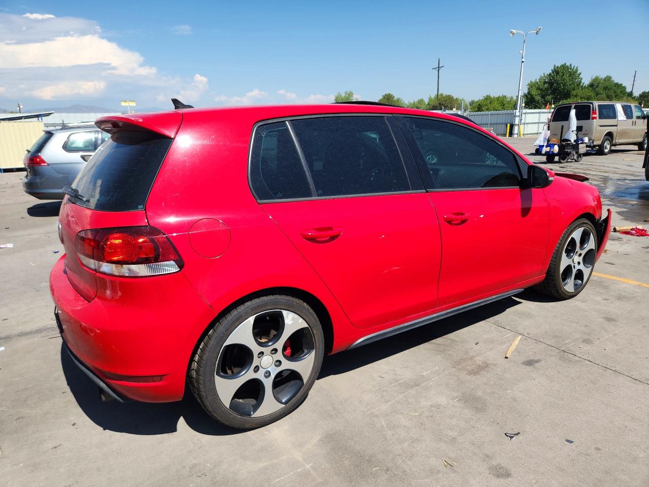 2011 Volkswagen Gti Красный vin: WVWHV7AJ1BW007124