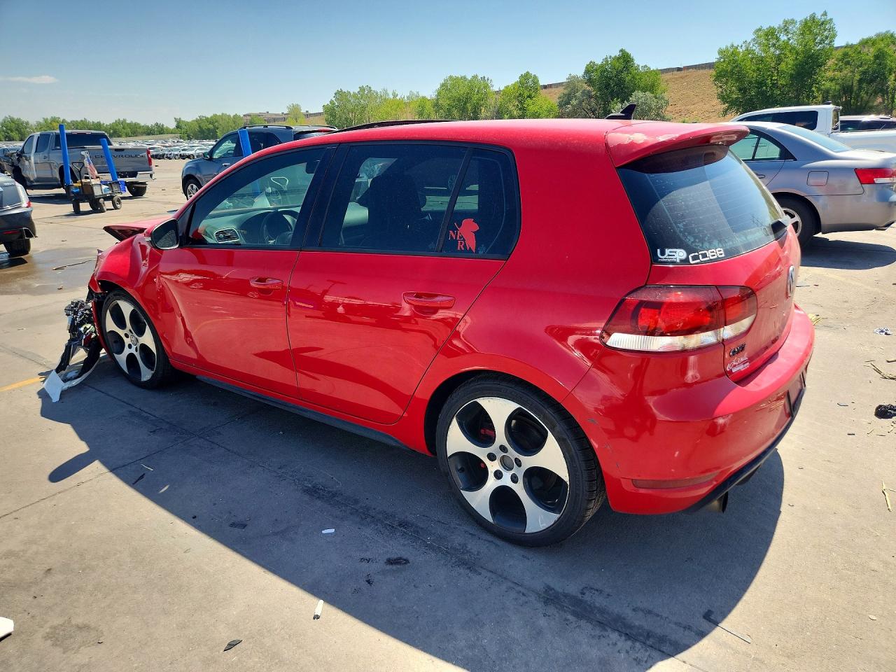2011 Volkswagen Gti Красный vin: WVWHV7AJ1BW007124