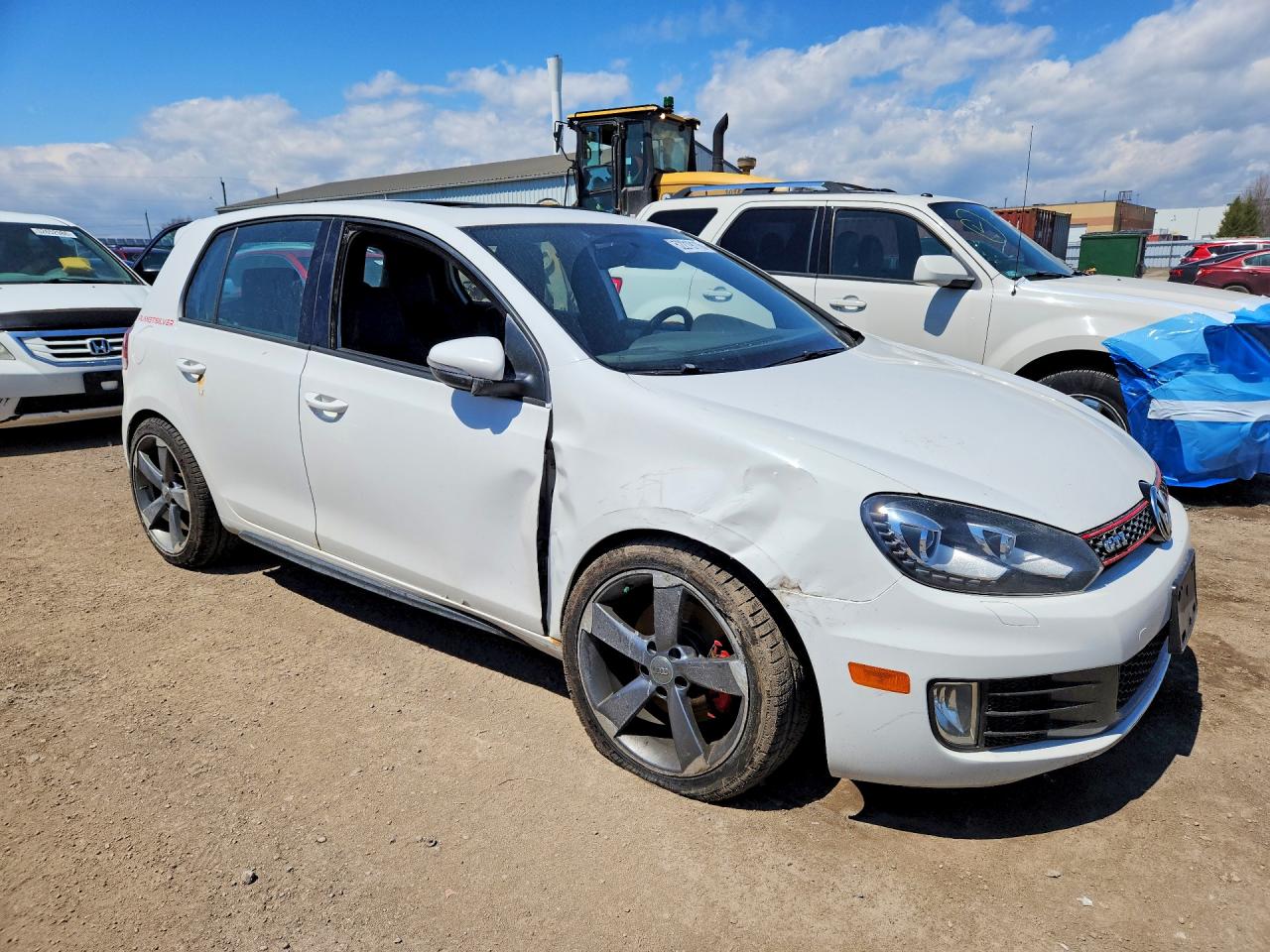 2012 Volkswagen Gti Белый vin: WVWHV7AJ1CW269534