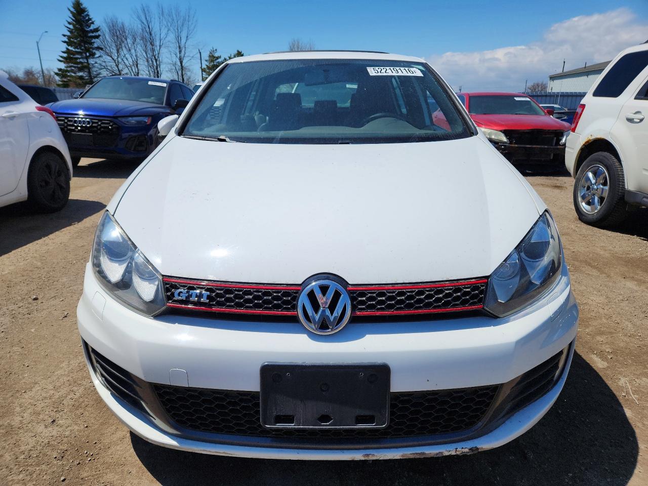 2012 Volkswagen Gti Белый vin: WVWHV7AJ1CW269534
