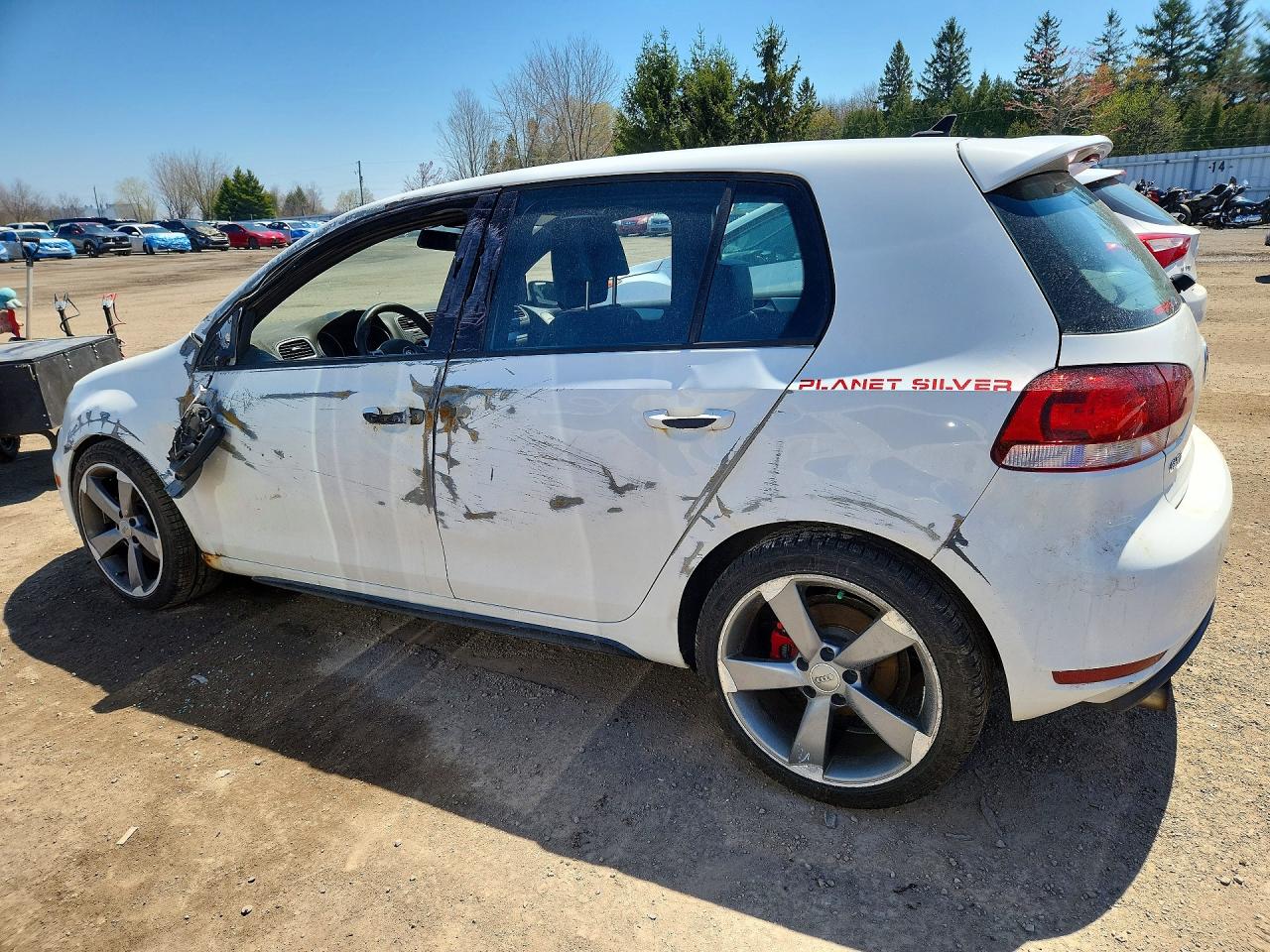 2012 Volkswagen Gti Белый vin: WVWHV7AJ1CW269534