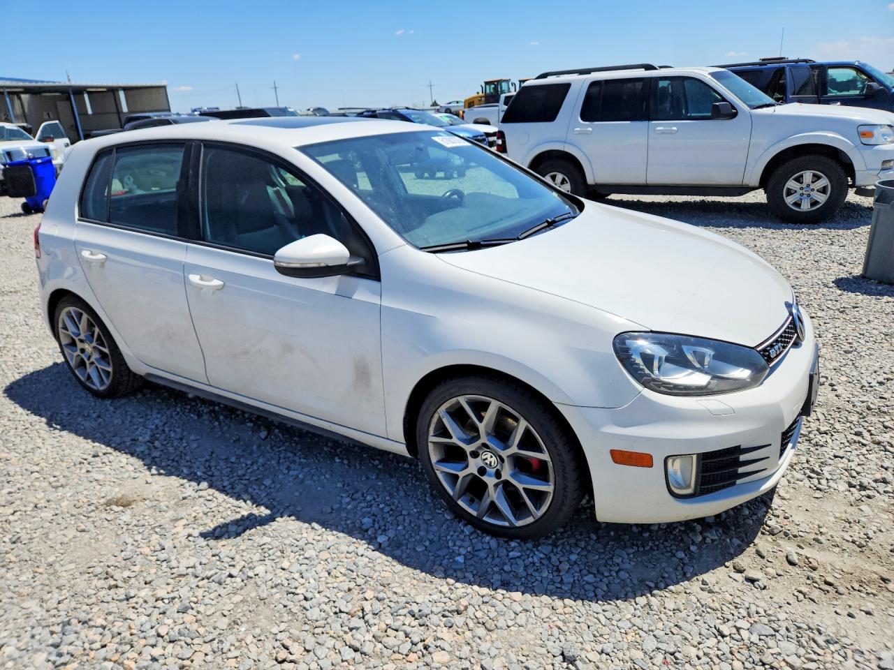 2013 Volkswagen Gti White vin: WVWHV7AJ1DW140307