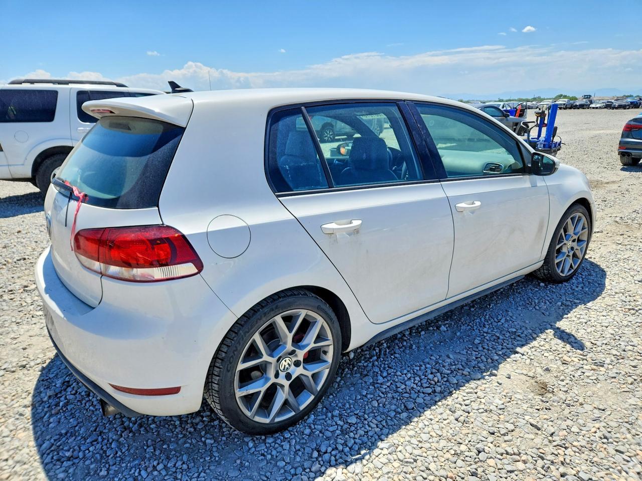 2013 Volkswagen Gti White vin: WVWHV7AJ1DW140307