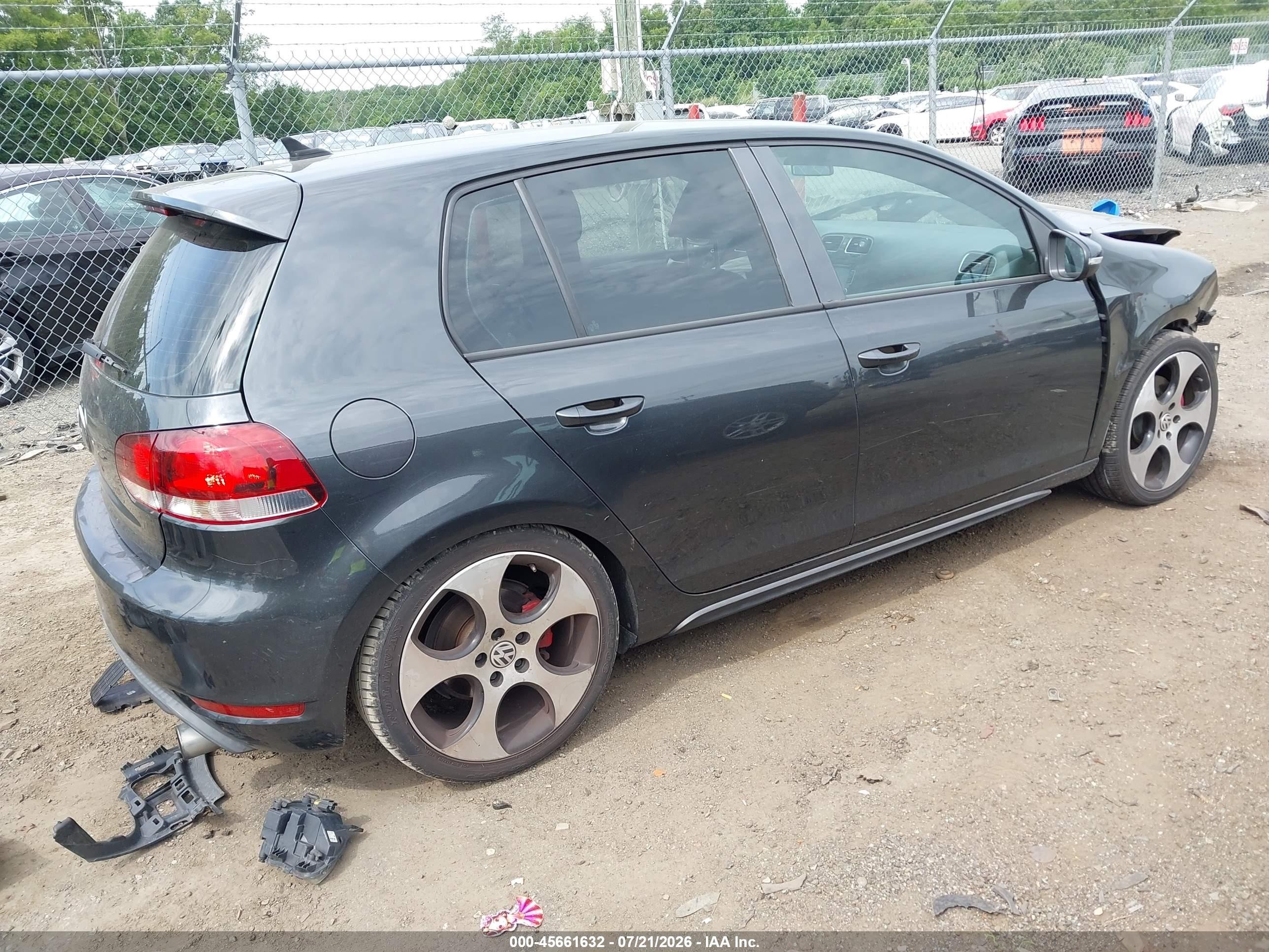 2011 Volkswagen Gti 4-door/4-door Autobahn Black vin: WVWHV7AJ2BW021677