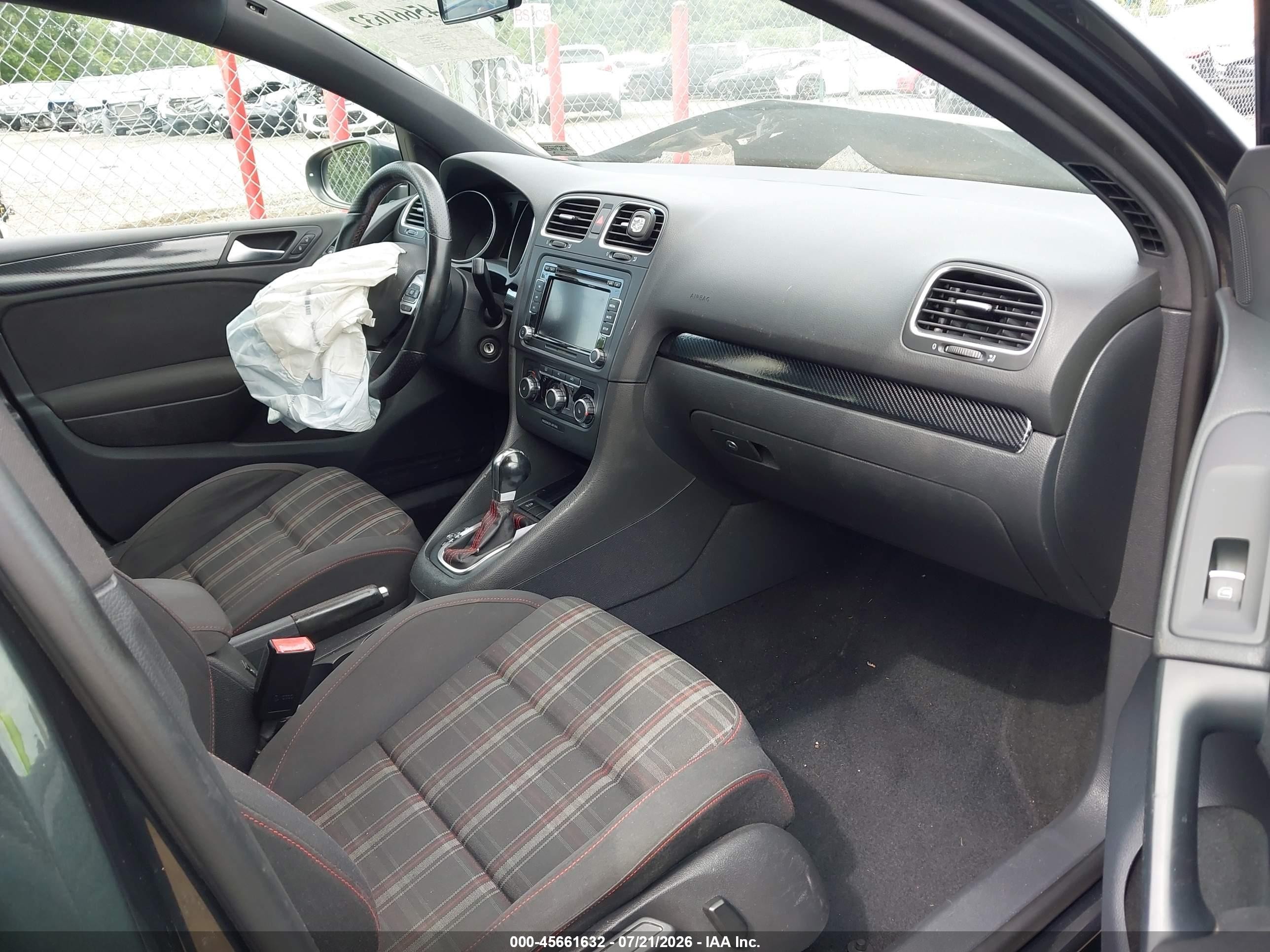 2011 Volkswagen Gti 4-door/4-door Autobahn Black vin: WVWHV7AJ2BW021677