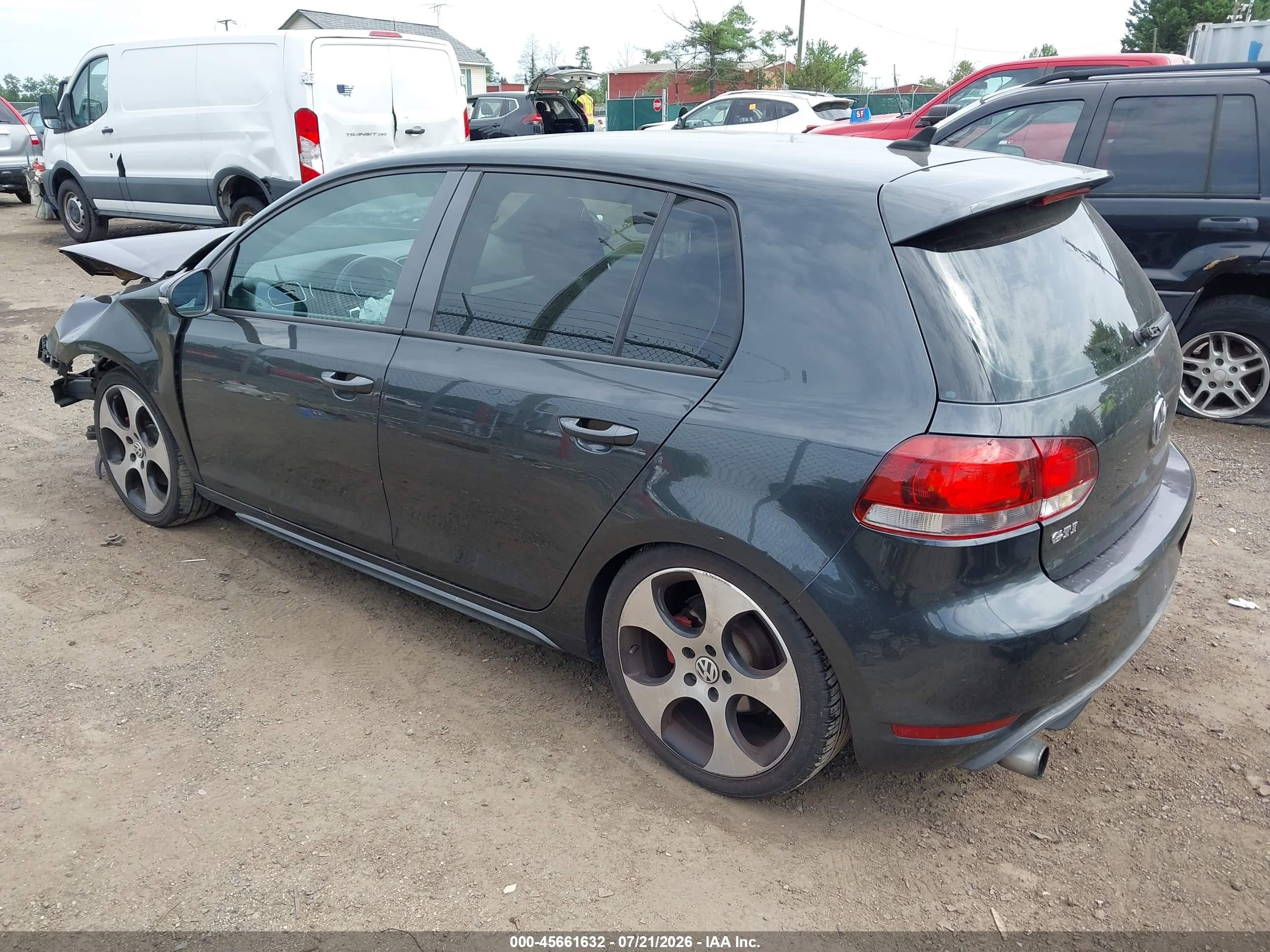 2011 Volkswagen Gti 4-door/4-door Autobahn Black vin: WVWHV7AJ2BW021677