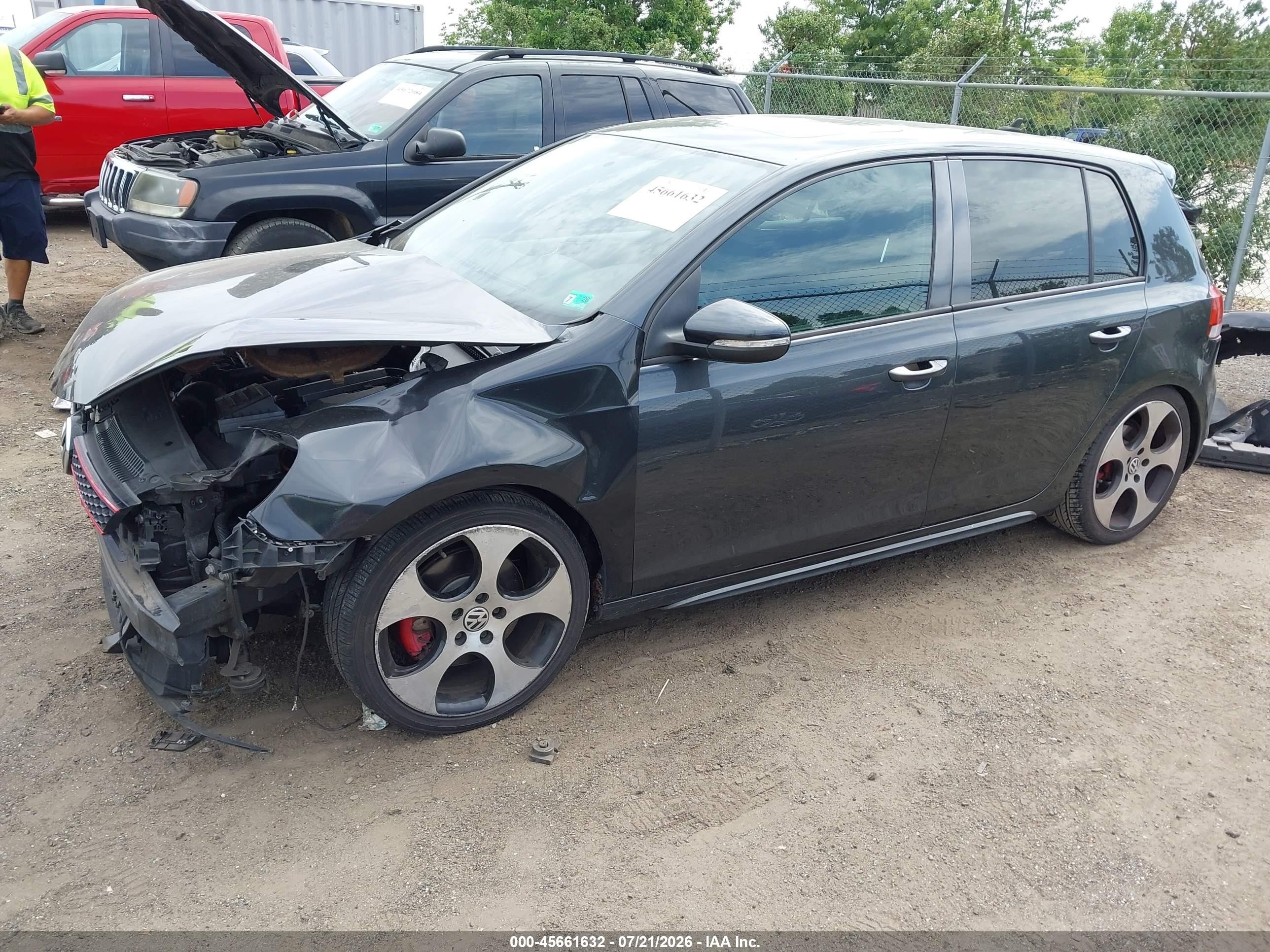 2011 Volkswagen Gti 4-door/4-door Autobahn Black vin: WVWHV7AJ2BW021677