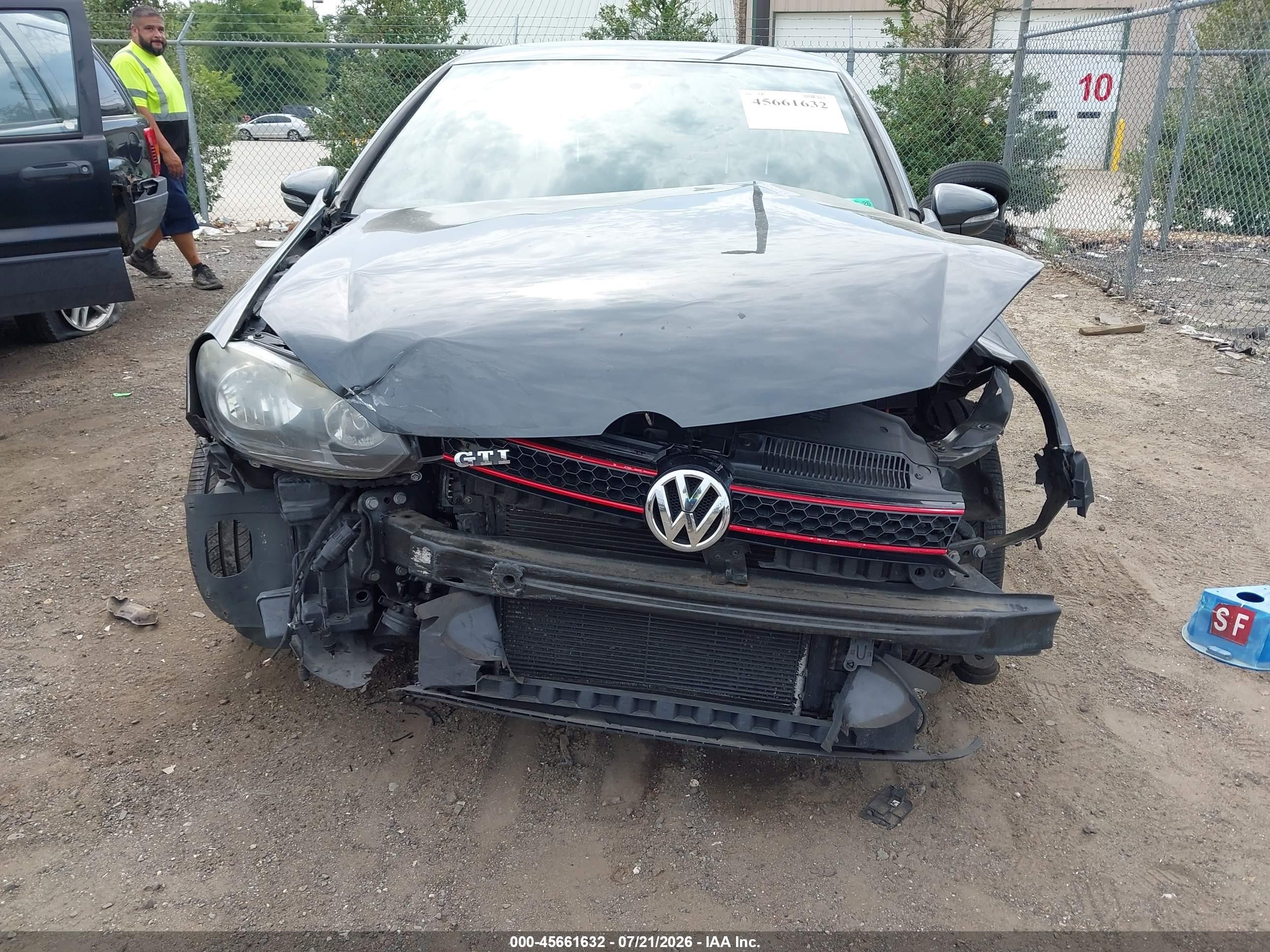 2011 Volkswagen Gti 4-door/4-door Autobahn Black vin: WVWHV7AJ2BW021677