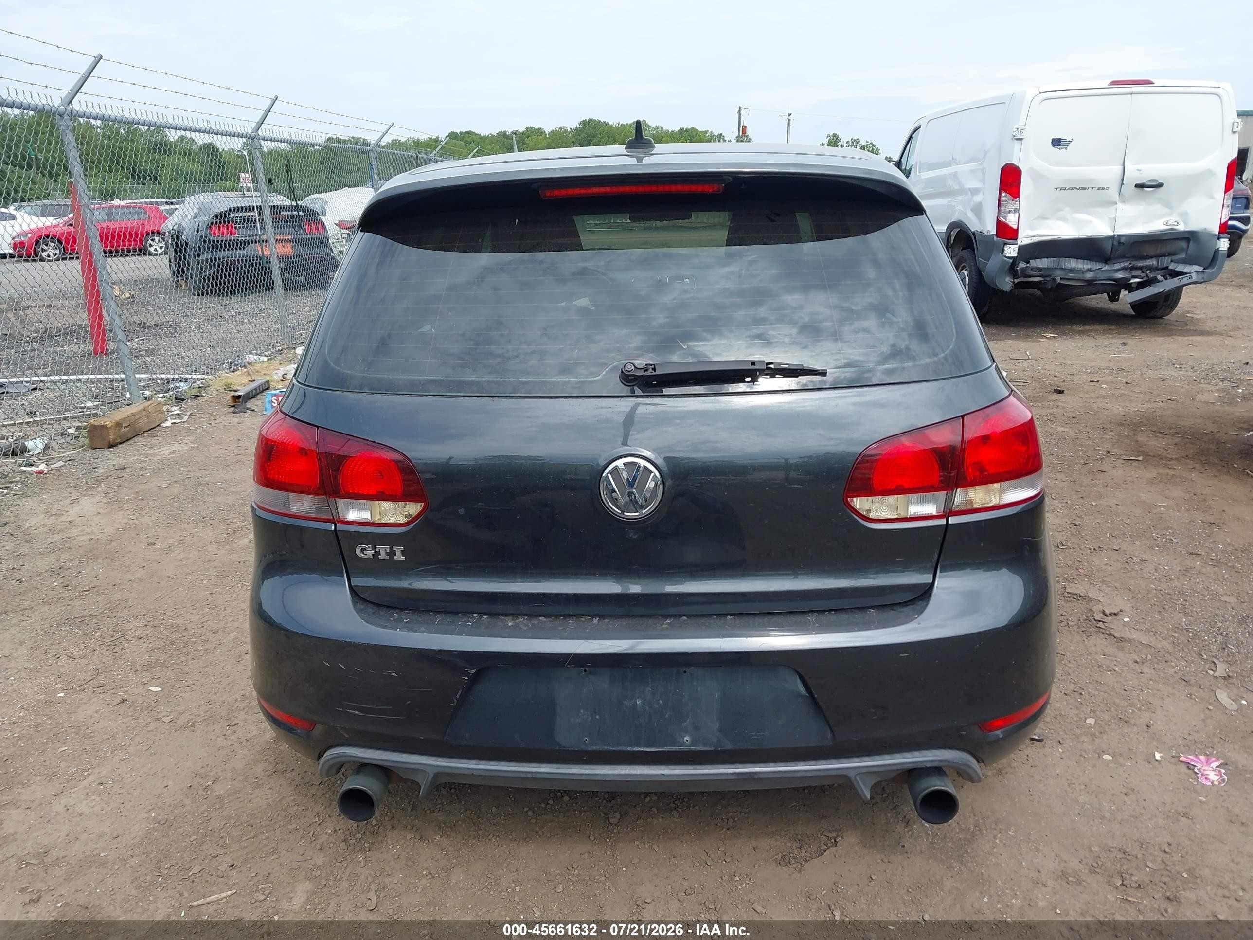 2011 Volkswagen Gti 4-door/4-door Autobahn Black vin: WVWHV7AJ2BW021677
