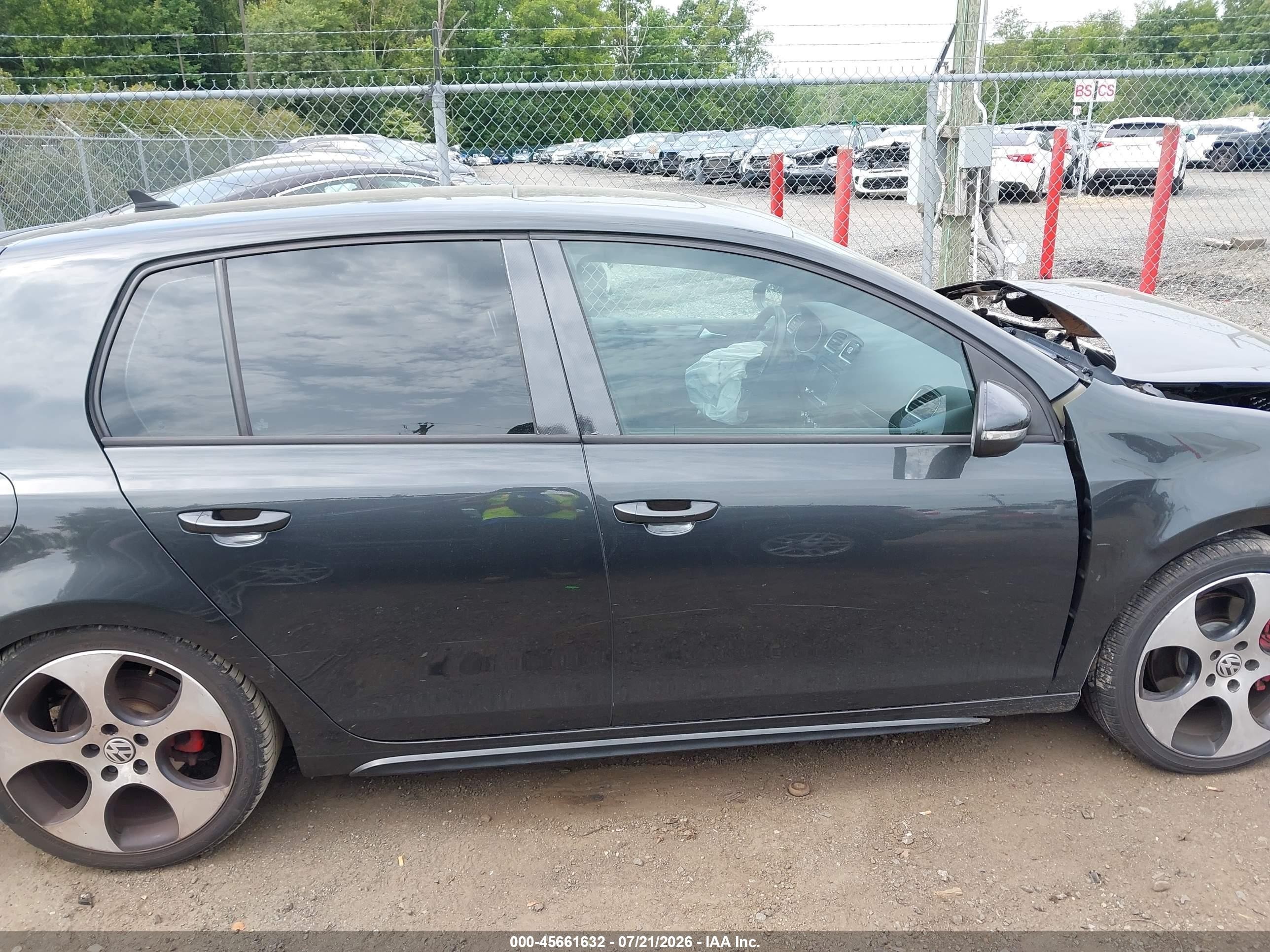 2011 Volkswagen Gti 4-door/4-door Autobahn Black vin: WVWHV7AJ2BW021677