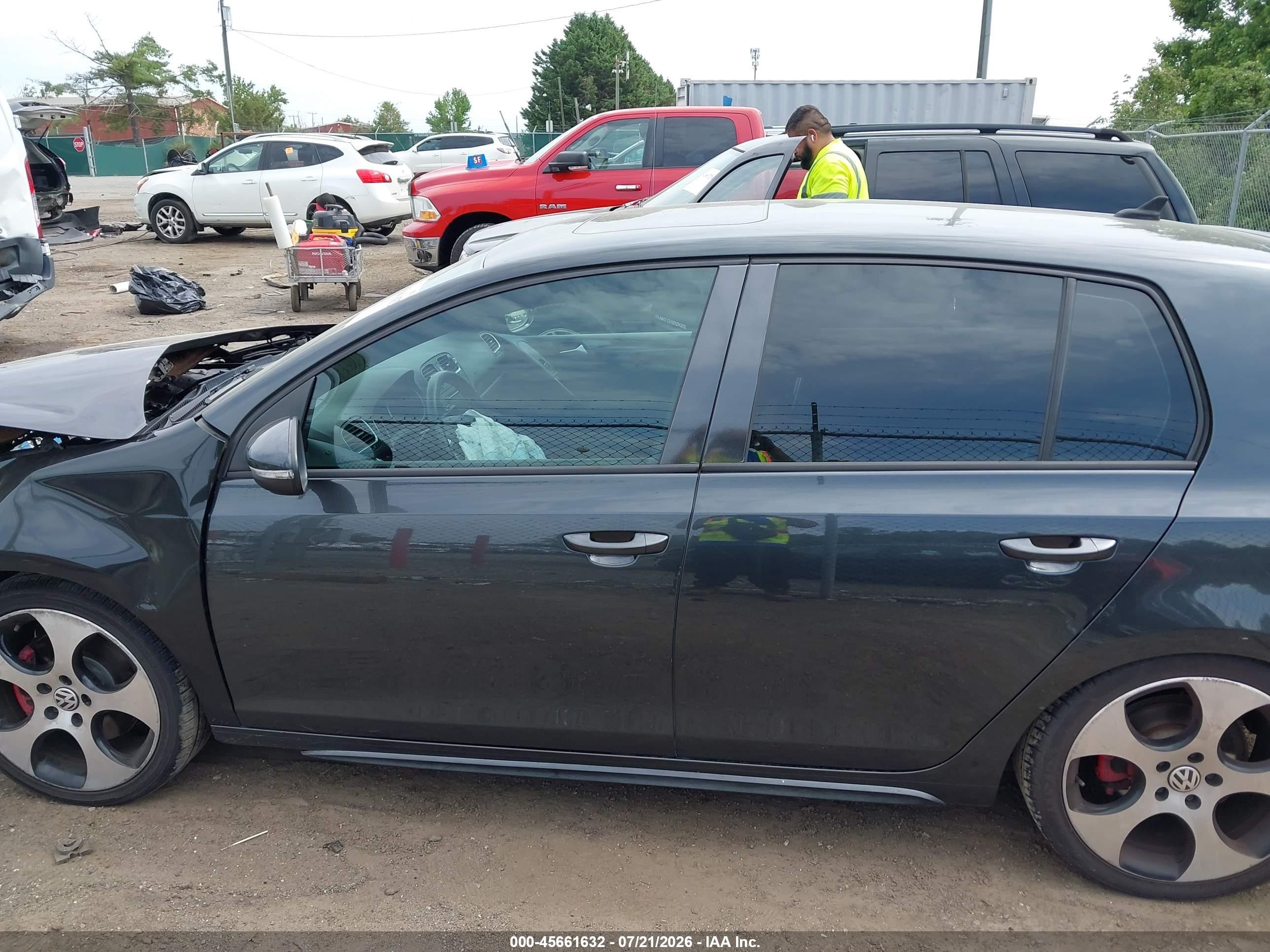 2011 Volkswagen Gti 4-door/4-door Autobahn Black vin: WVWHV7AJ2BW021677
