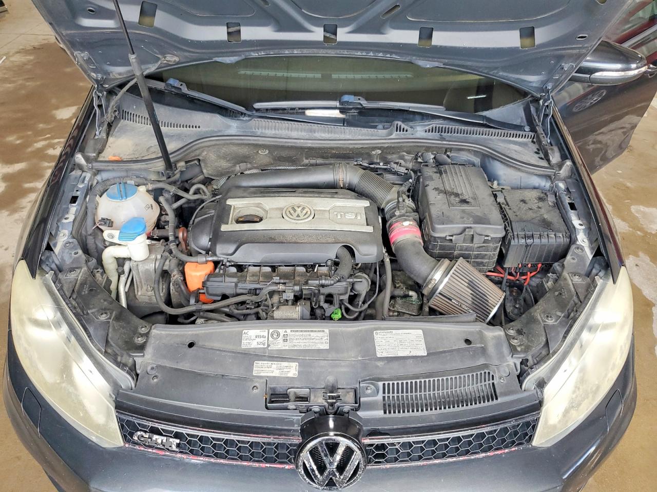 2012 Volkswagen Gti Black vin: WVWHV7AJ2CW080391