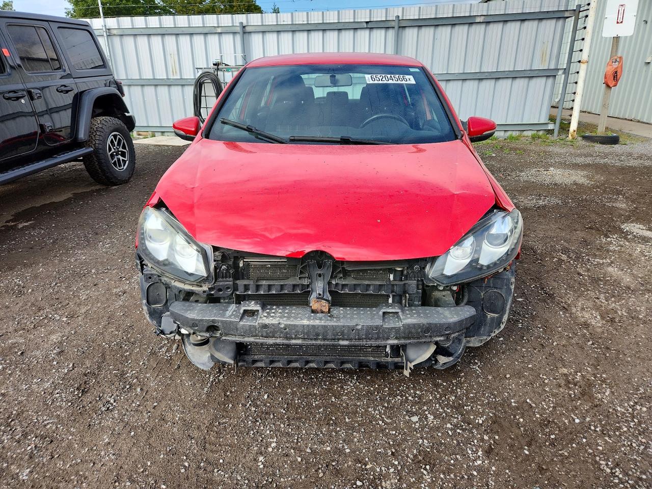 2012 Volkswagen Gti Red vin: WVWHV7AJ2CW222075