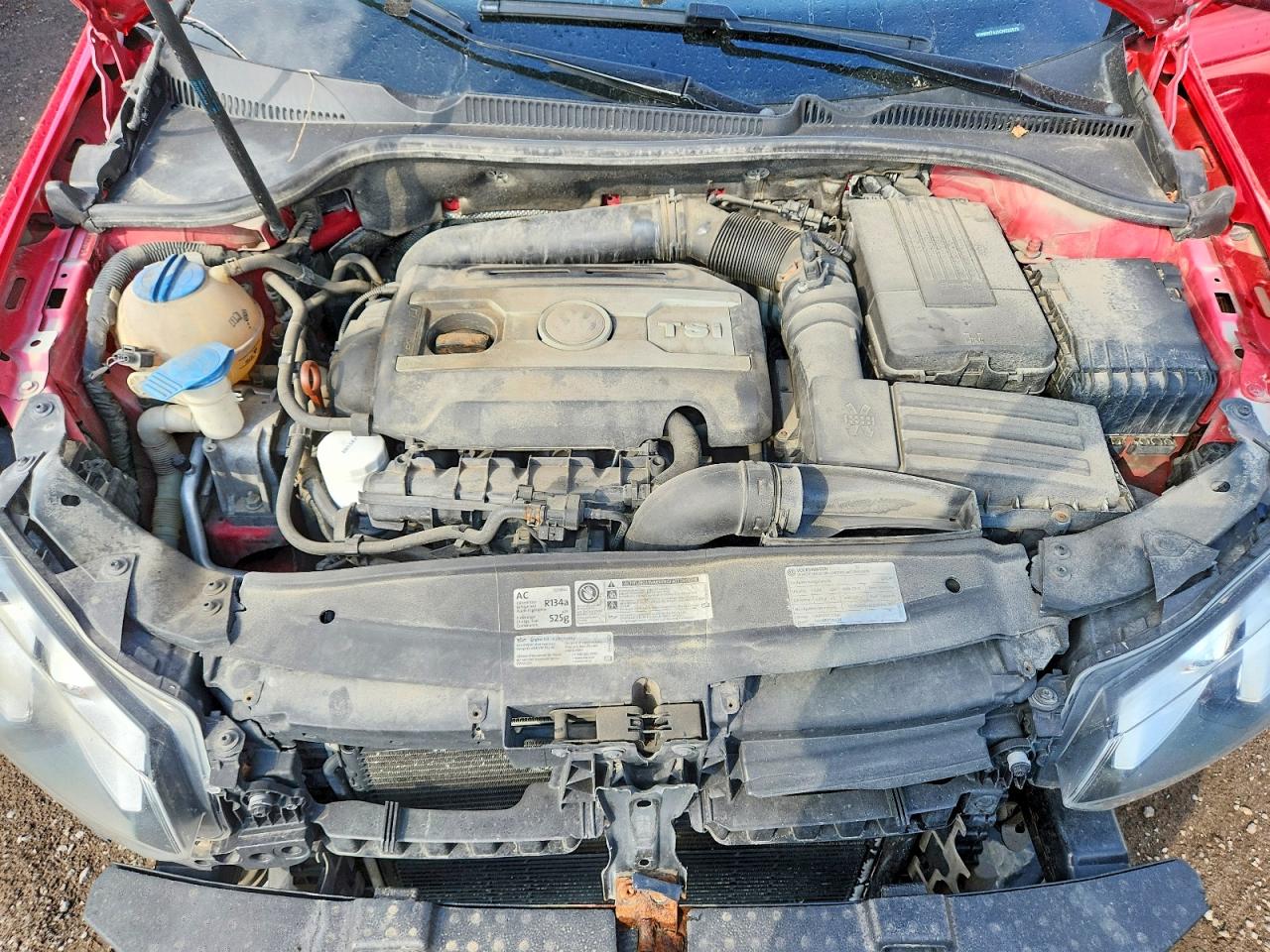 2012 Volkswagen Gti Red vin: WVWHV7AJ2CW222075