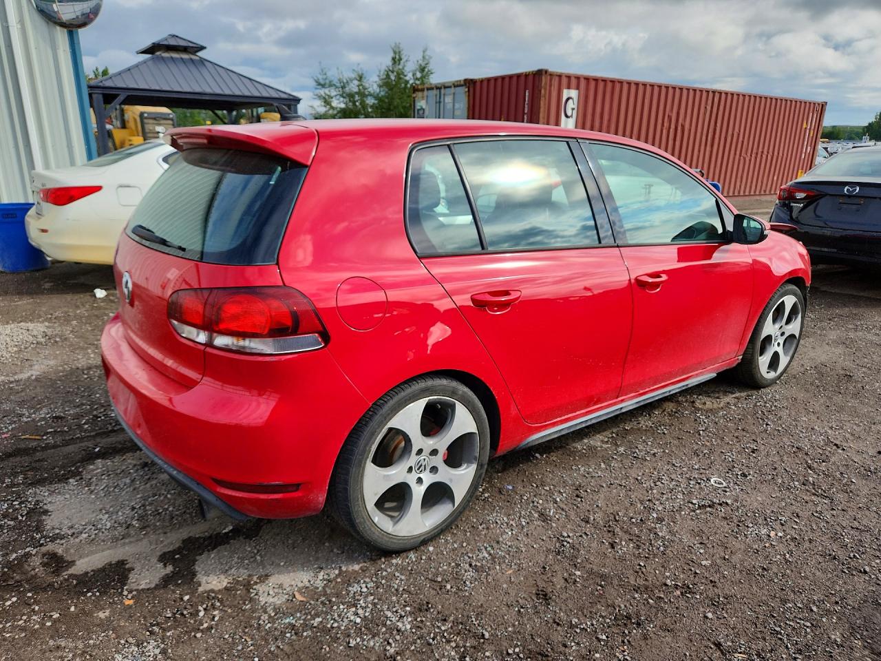 2012 Volkswagen Gti Red vin: WVWHV7AJ2CW222075