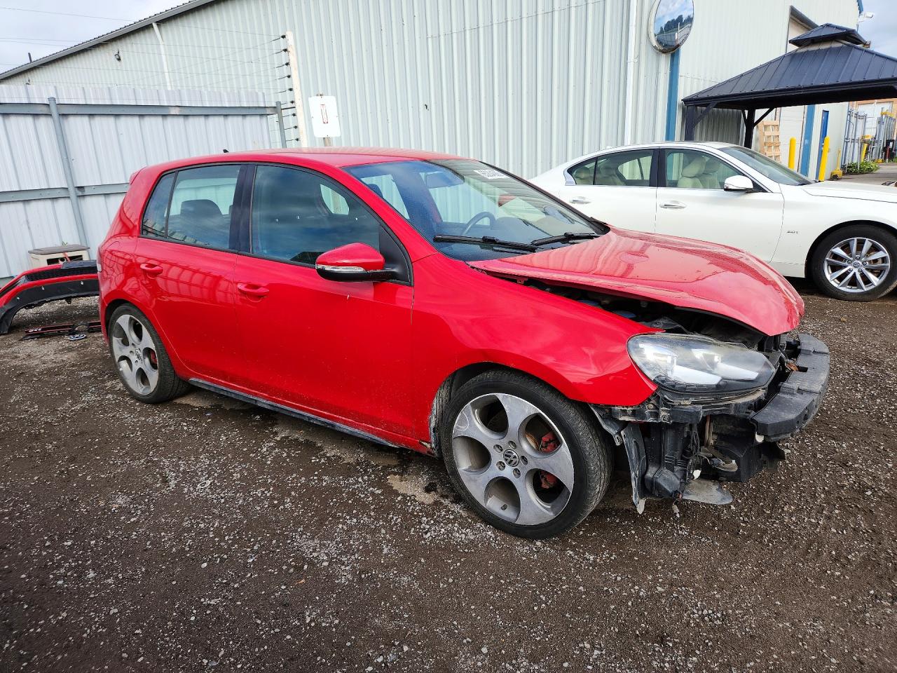 2012 Volkswagen Gti Red vin: WVWHV7AJ2CW222075
