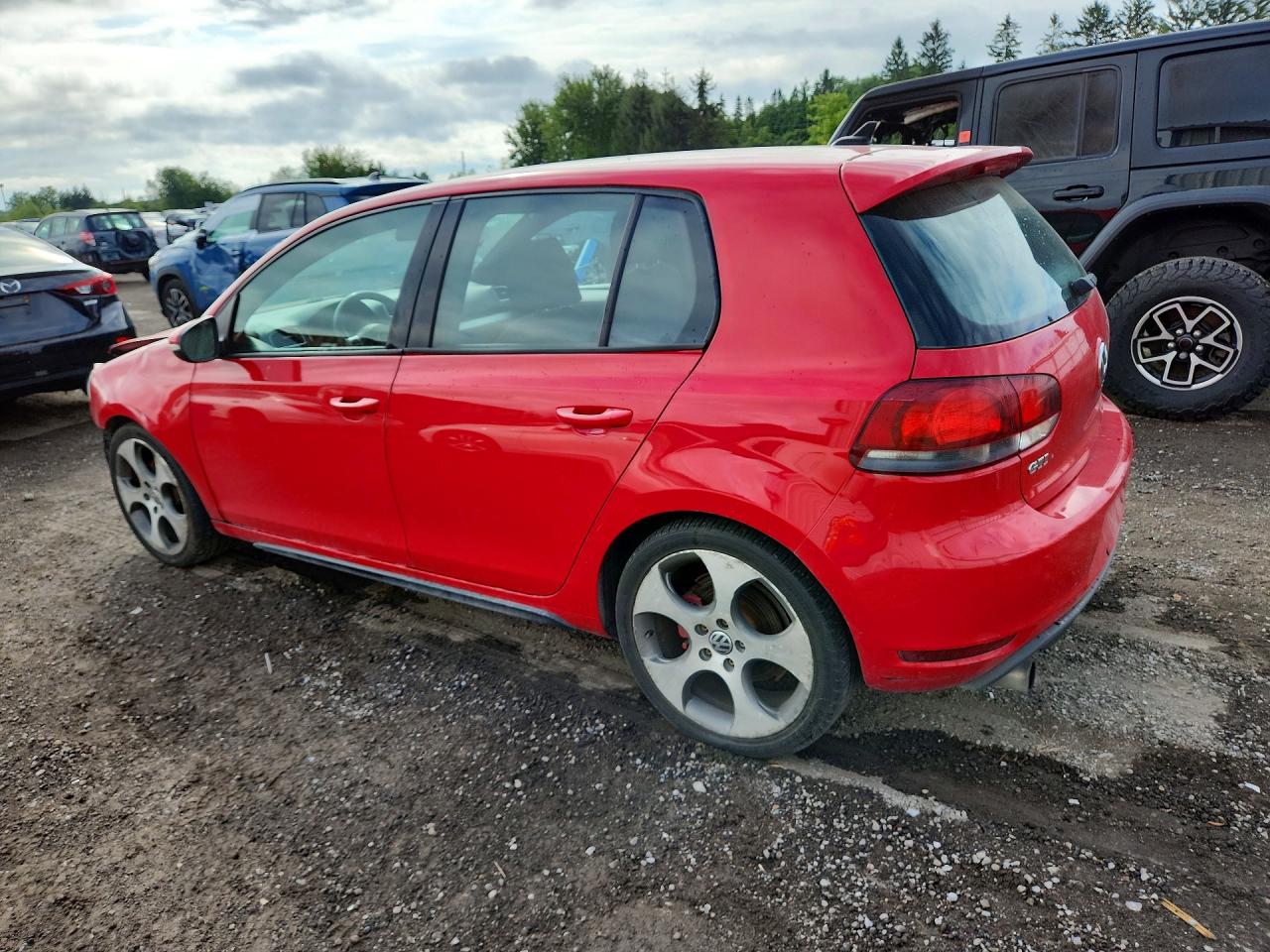 2012 Volkswagen Gti Red vin: WVWHV7AJ2CW222075