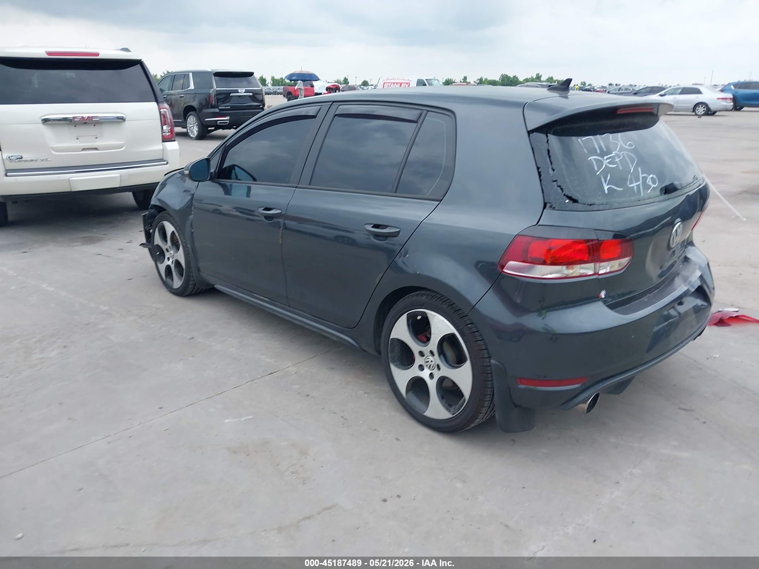 2012 Volkswagen Gti 4-door Серый vin: WVWHV7AJ2CW252497