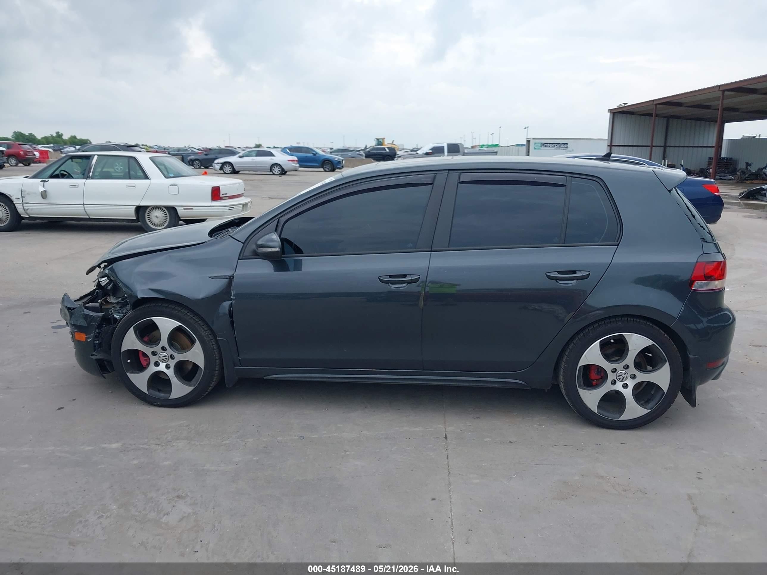2012 Volkswagen Gti 4-door Серый vin: WVWHV7AJ2CW252497