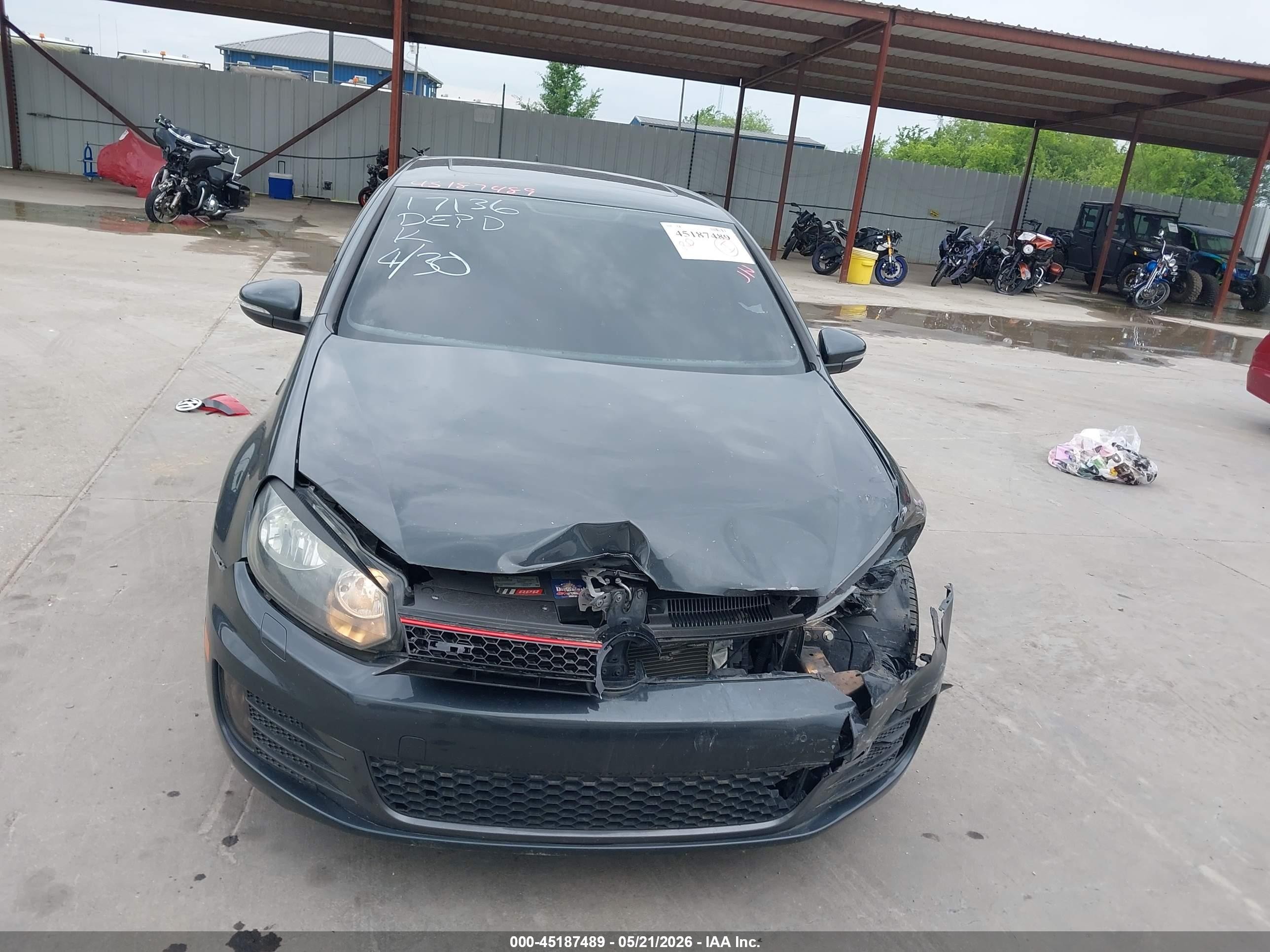 2012 Volkswagen Gti 4-door Серый vin: WVWHV7AJ2CW252497
