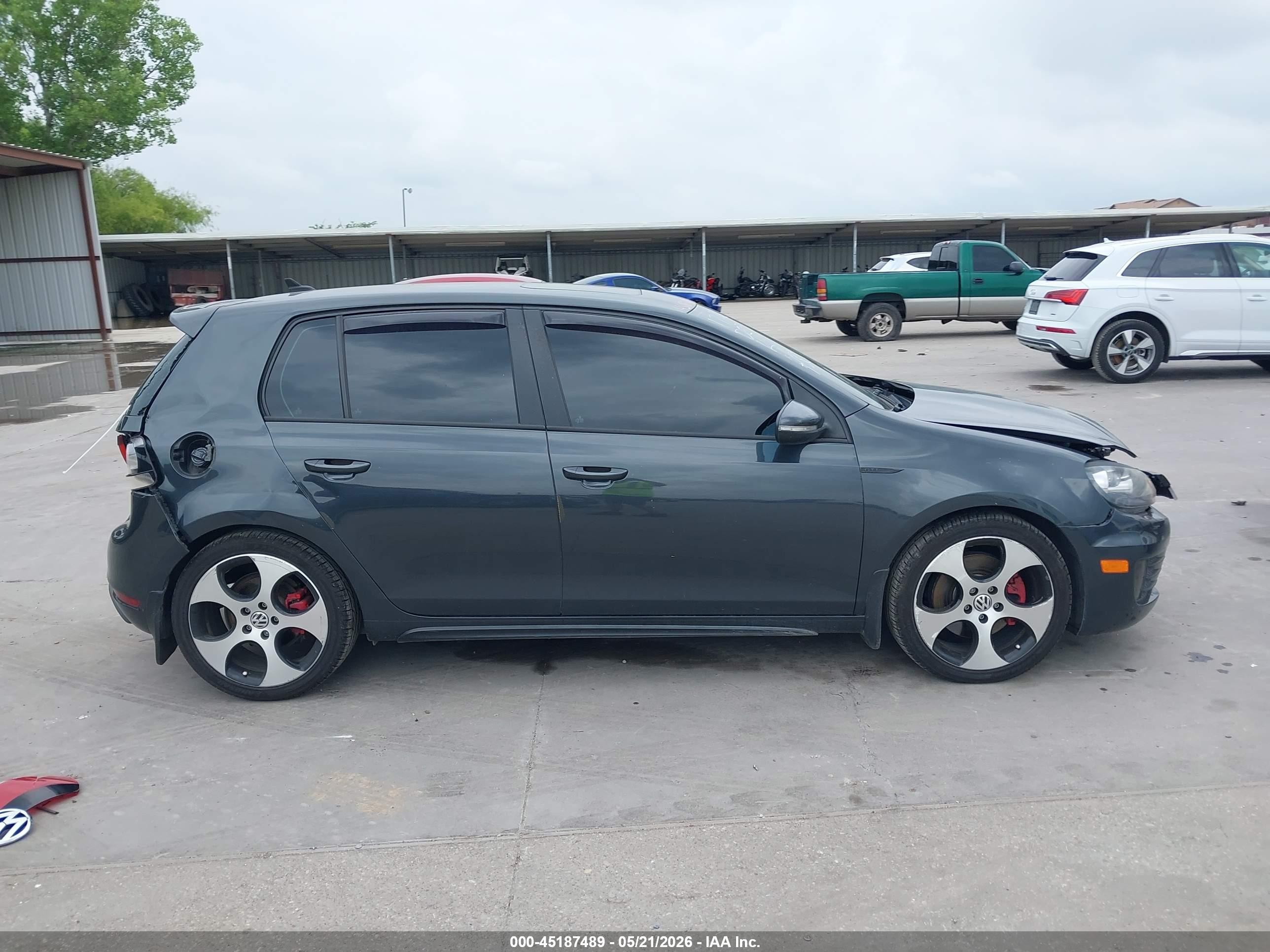 2012 Volkswagen Gti 4-door Серый vin: WVWHV7AJ2CW252497