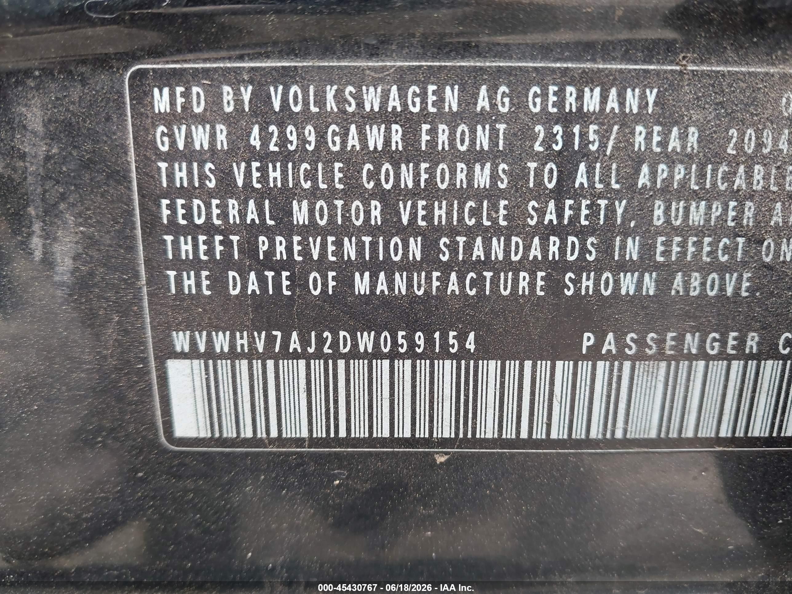 2013 Volkswagen Gti 4-door Gray vin: WVWHV7AJ2DW059154