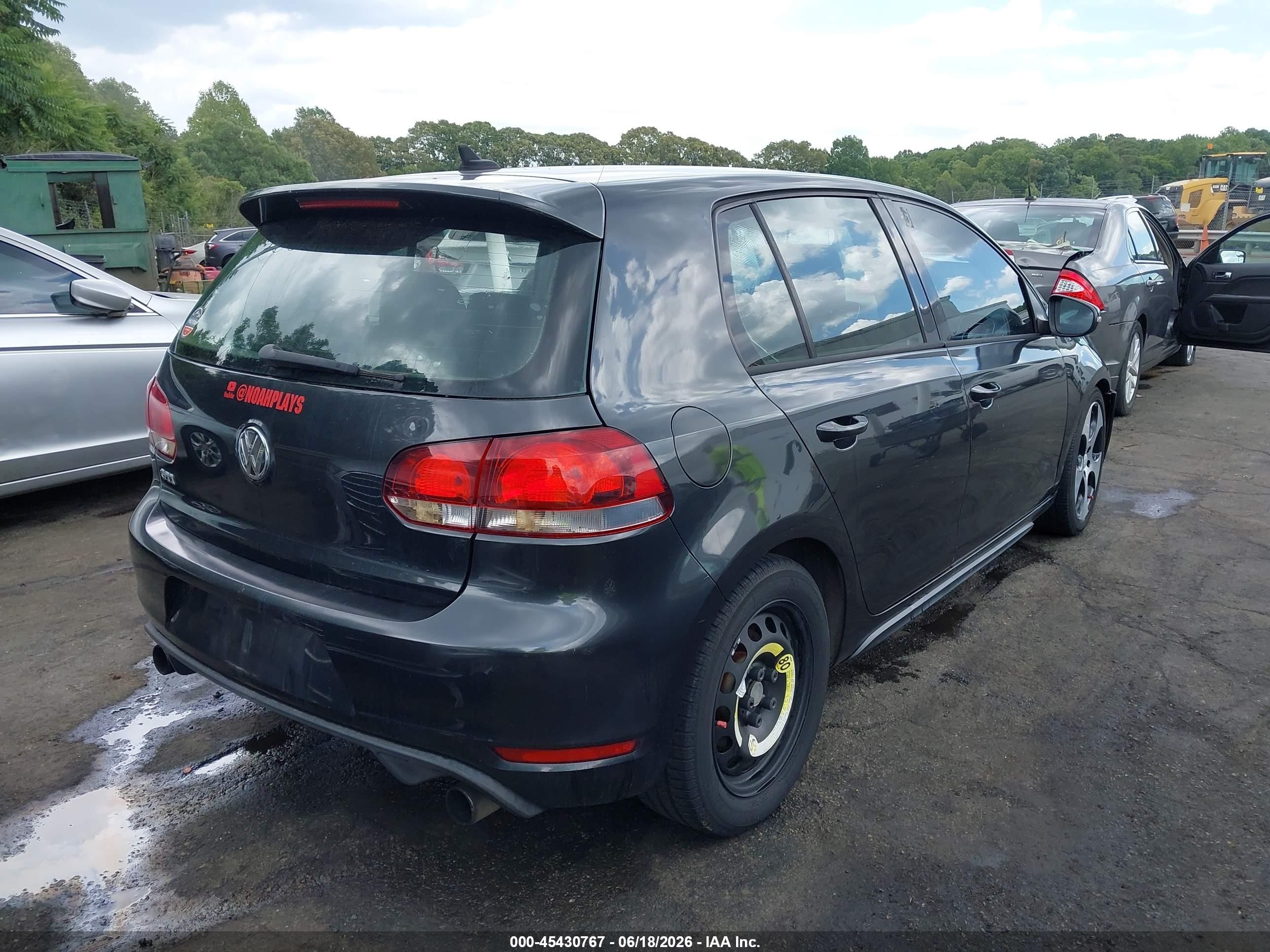 2013 Volkswagen Gti 4-door Gray vin: WVWHV7AJ2DW059154