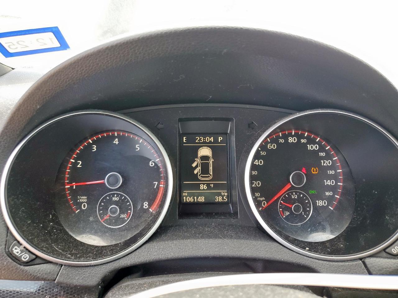 2013 Volkswagen Gti Black vin: WVWHV7AJ2DW134032
