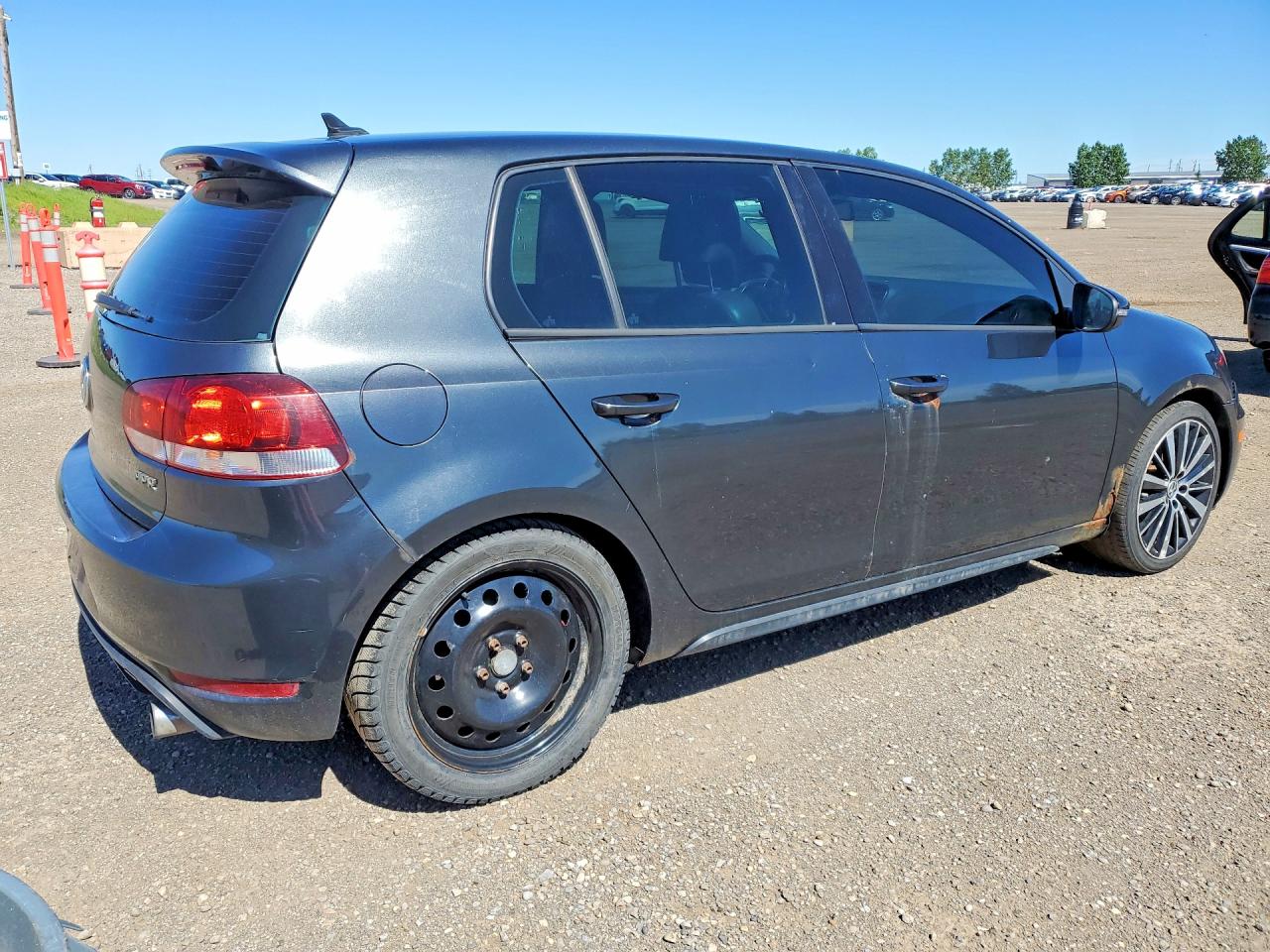 2010 Volkswagen Gti Gray vin: WVWHV7AJ3AW070675