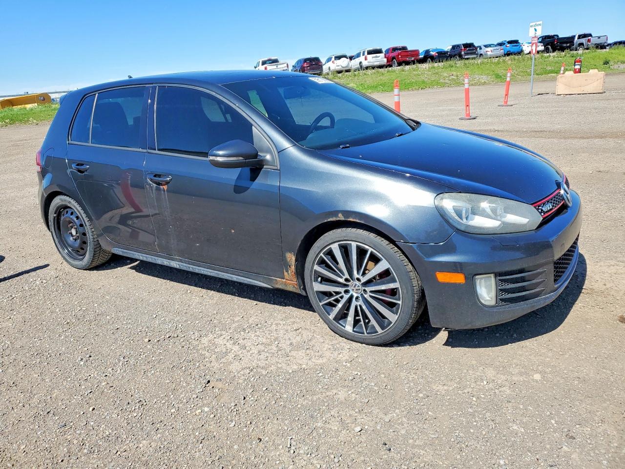 2010 Volkswagen Gti Gray vin: WVWHV7AJ3AW070675