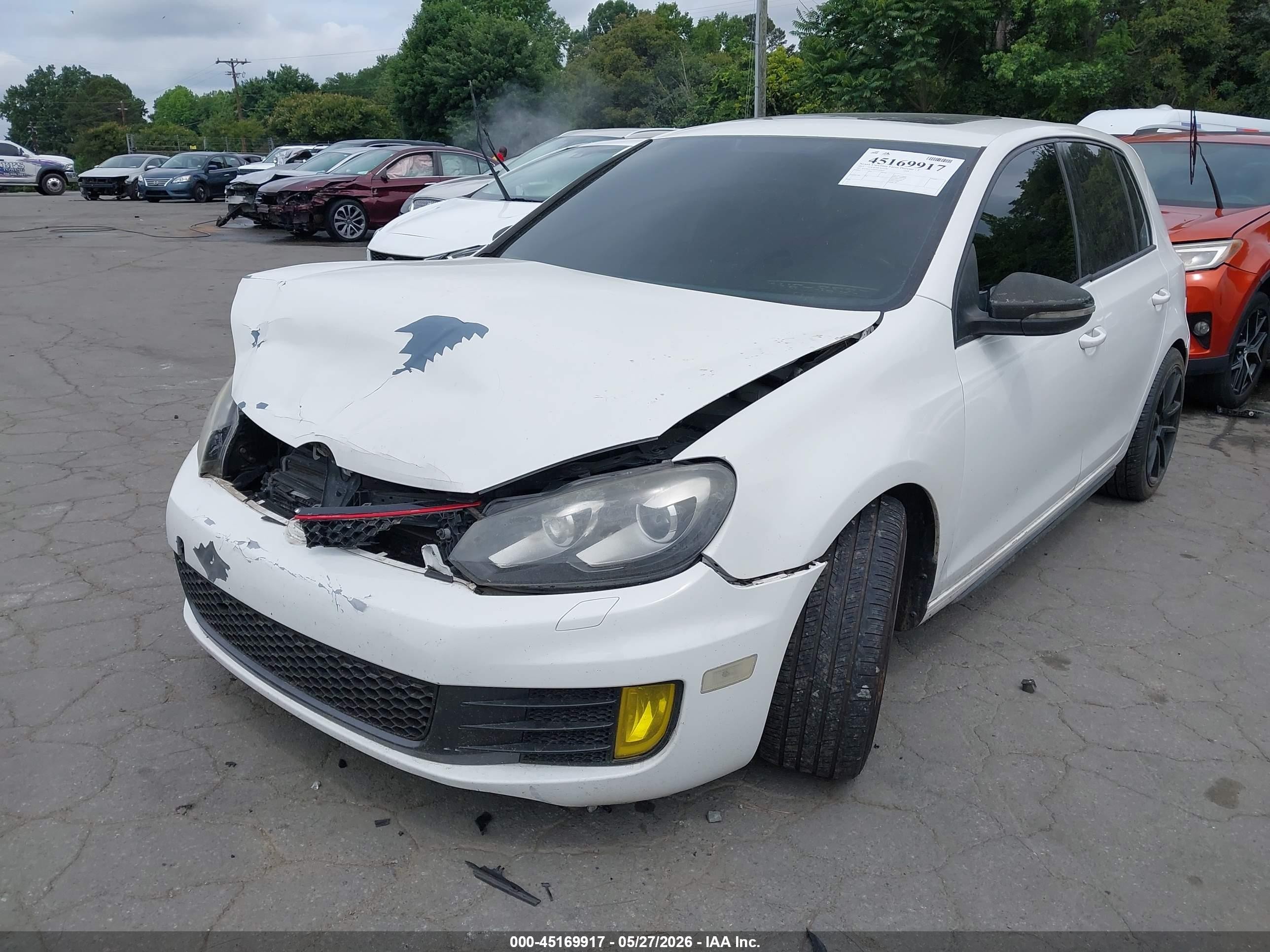 2011 Volkswagen Gti 4-door/4-door Autobahn White vin: WVWHV7AJ3BW020859