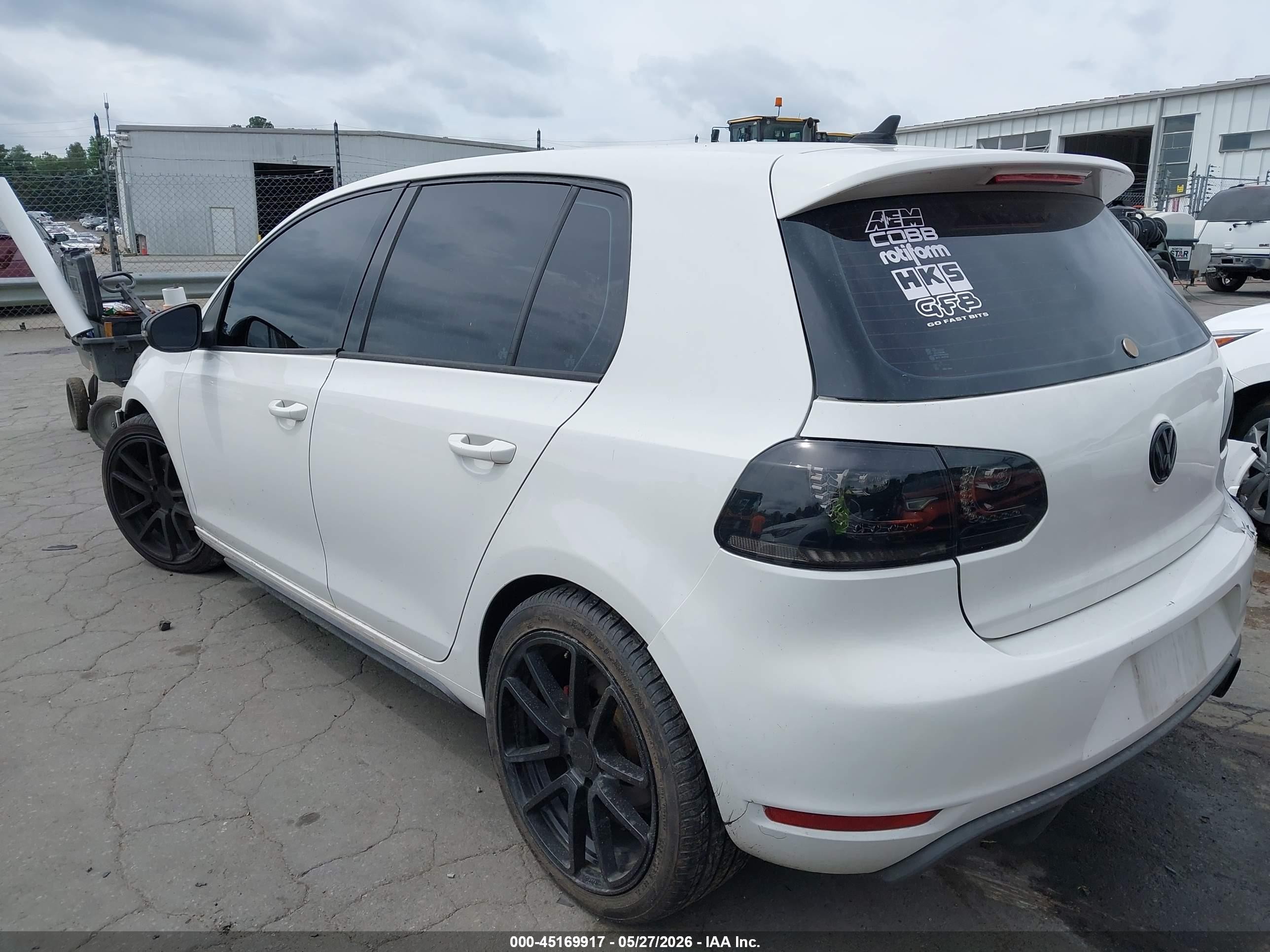 2011 Volkswagen Gti 4-door/4-door Autobahn White vin: WVWHV7AJ3BW020859
