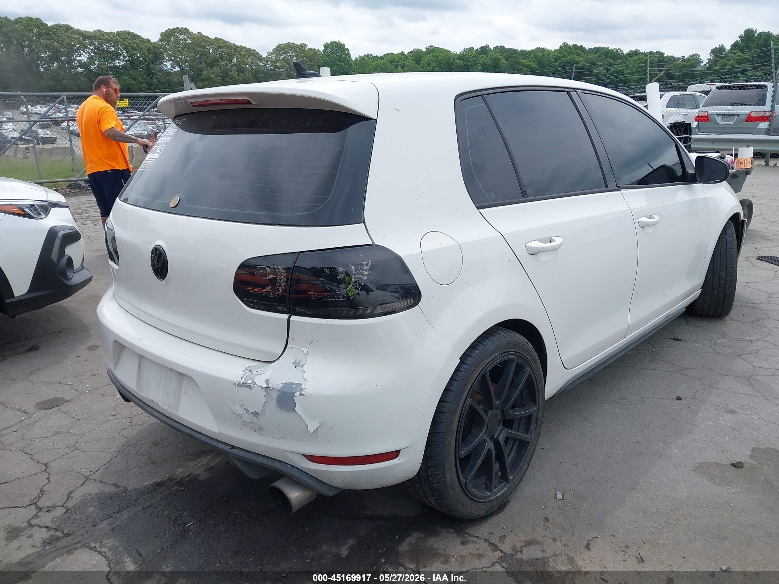 2011 Volkswagen Gti 4-door/4-door Autobahn White vin: WVWHV7AJ3BW020859