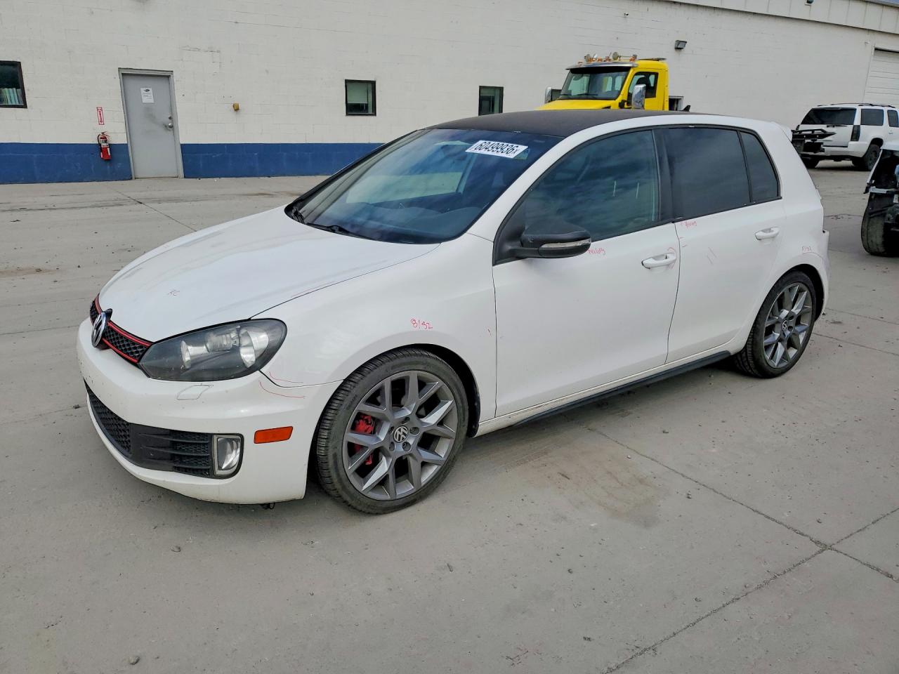 2013 Volkswagen Gti White vin: WVWHV7AJ3DW129633