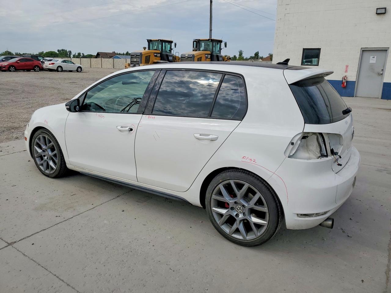 2013 Volkswagen Gti White vin: WVWHV7AJ3DW129633