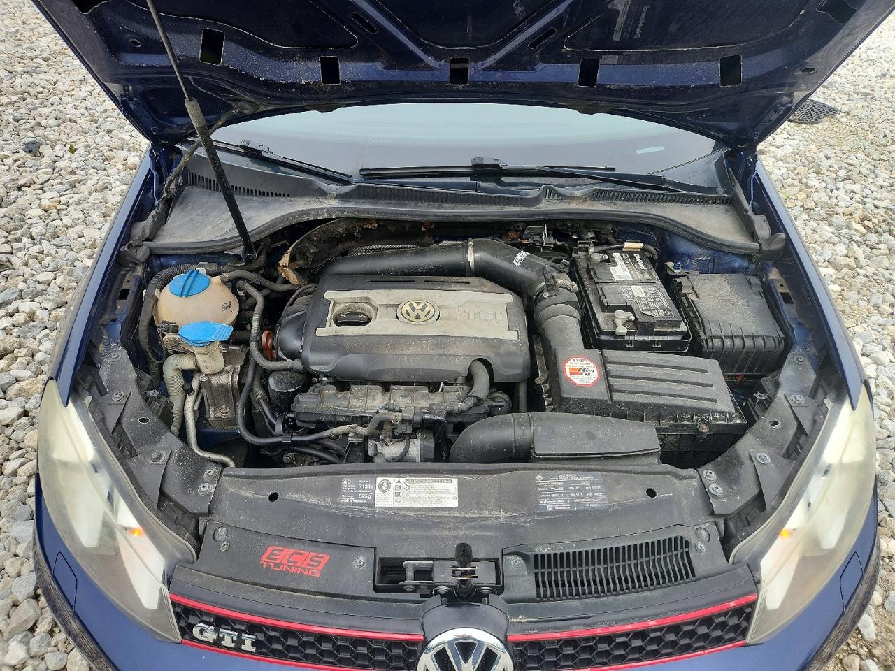 2011 Volkswagen Gti Blue vin: WVWHV7AJ4BW039632