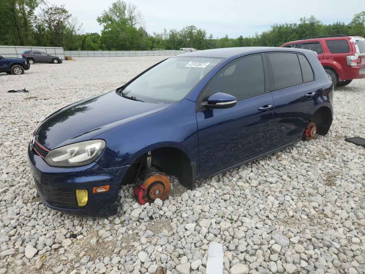 2011 Volkswagen Gti Blue vin: WVWHV7AJ4BW039632 Damage: Left Front Fender, Chipped, 3