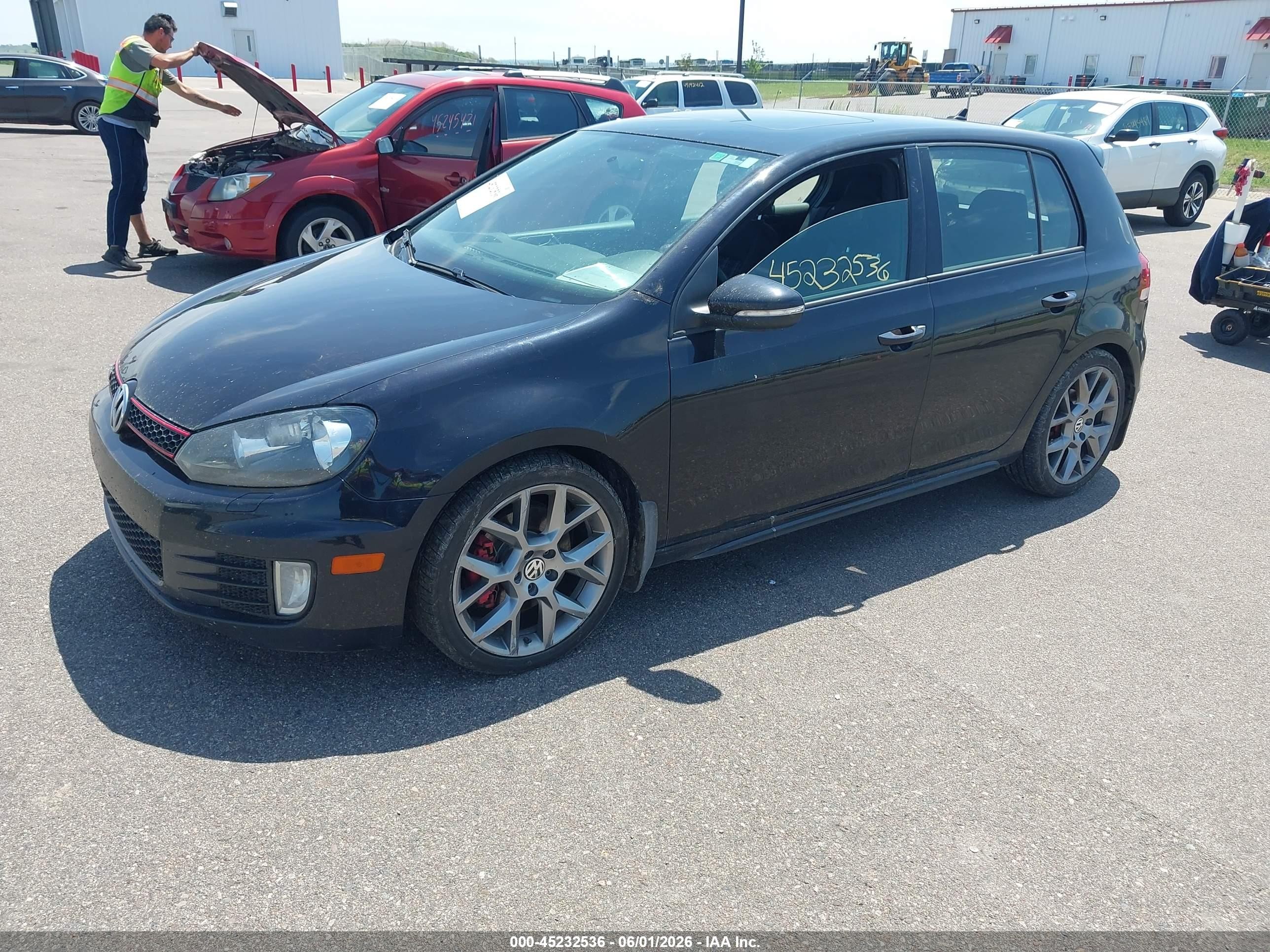 2013 Volkswagen Gti 4-door Black vin: WVWHV7AJ4DW127308
