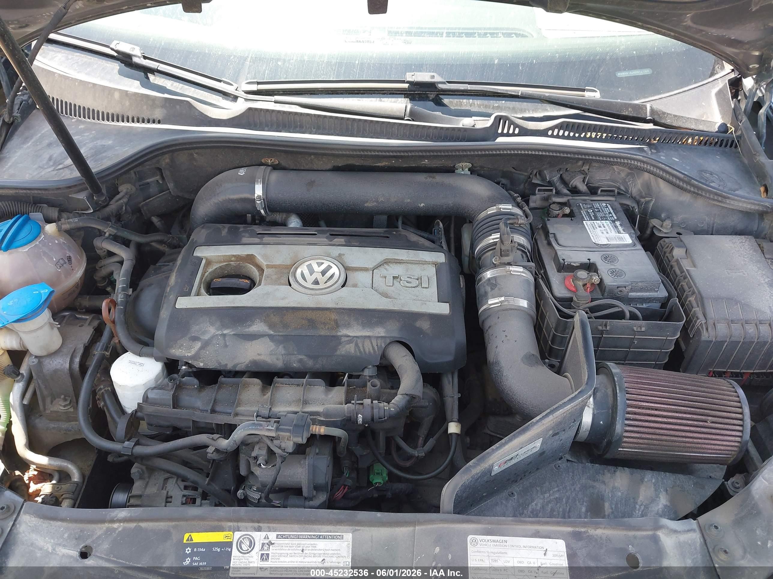 2013 Volkswagen Gti 4-door Black vin: WVWHV7AJ4DW127308