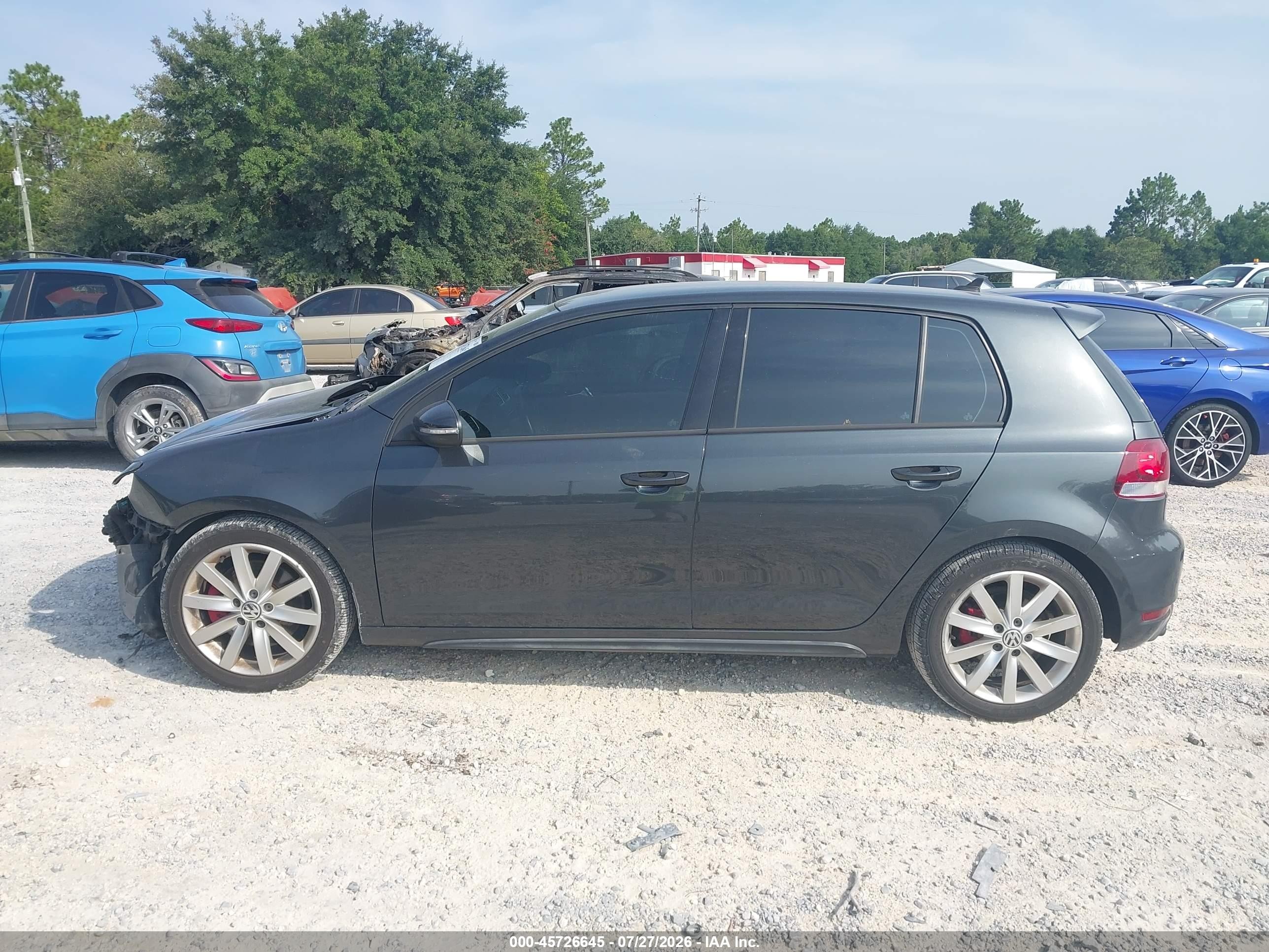 2013 Volkswagen Gti Wolfsburg Edition Gray vin: WVWHV7AJ4DW135991