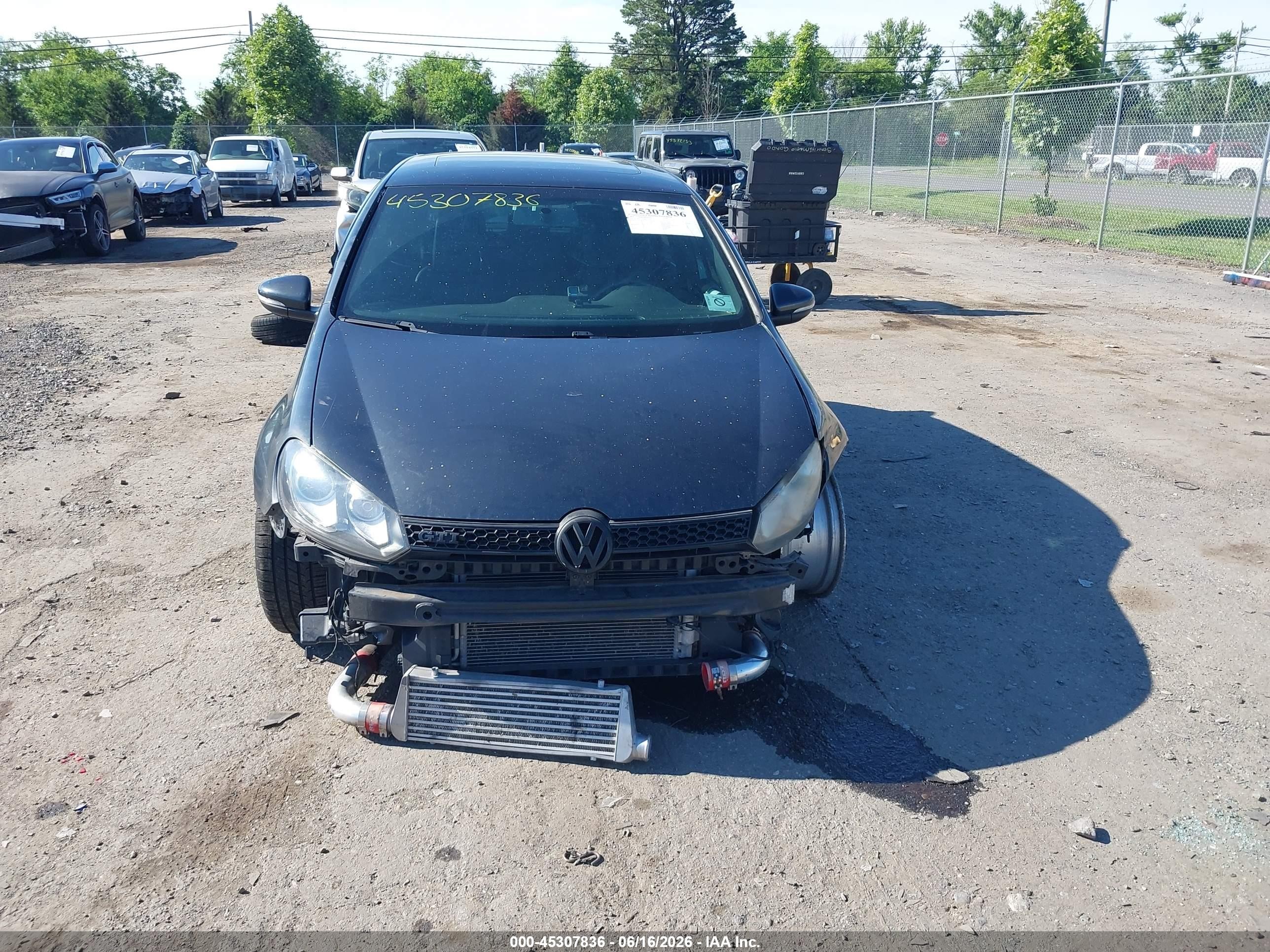 2011 Volkswagen Gti 4-door Autobahn Gray vin: WVWHV7AJ5BW255764