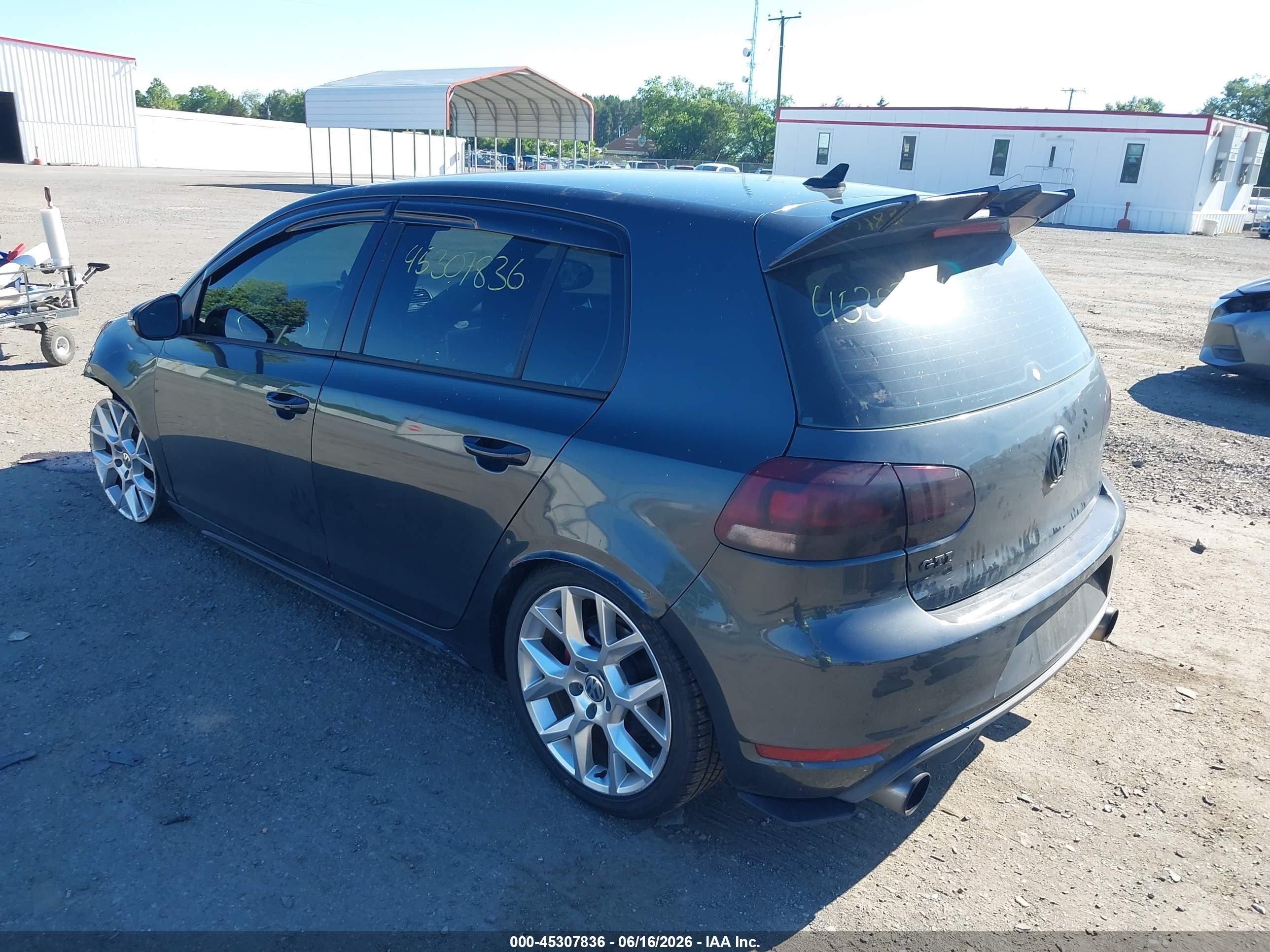 2011 Volkswagen Gti 4-door Autobahn Gray vin: WVWHV7AJ5BW255764