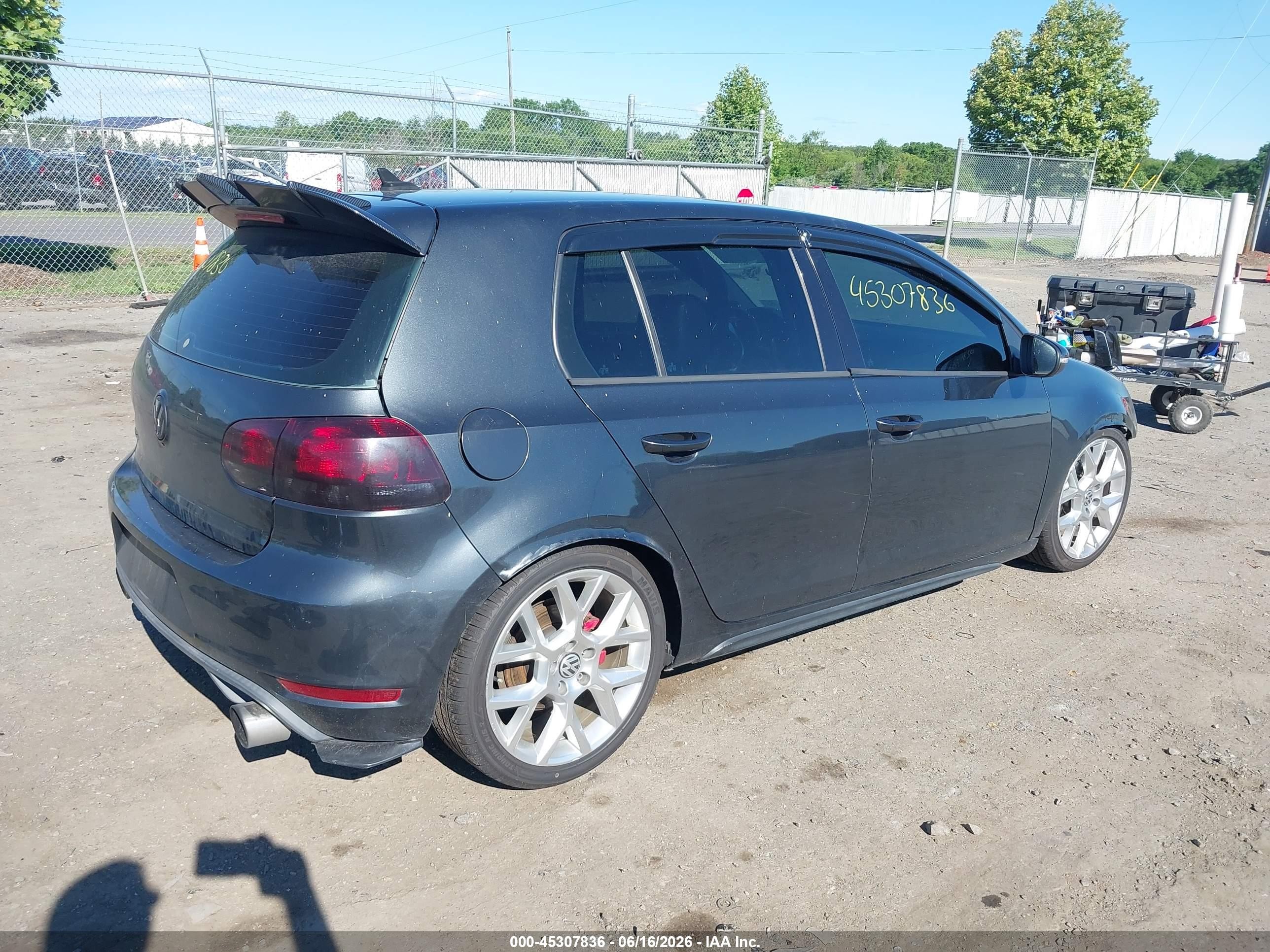 2011 Volkswagen Gti 4-door Autobahn Gray vin: WVWHV7AJ5BW255764