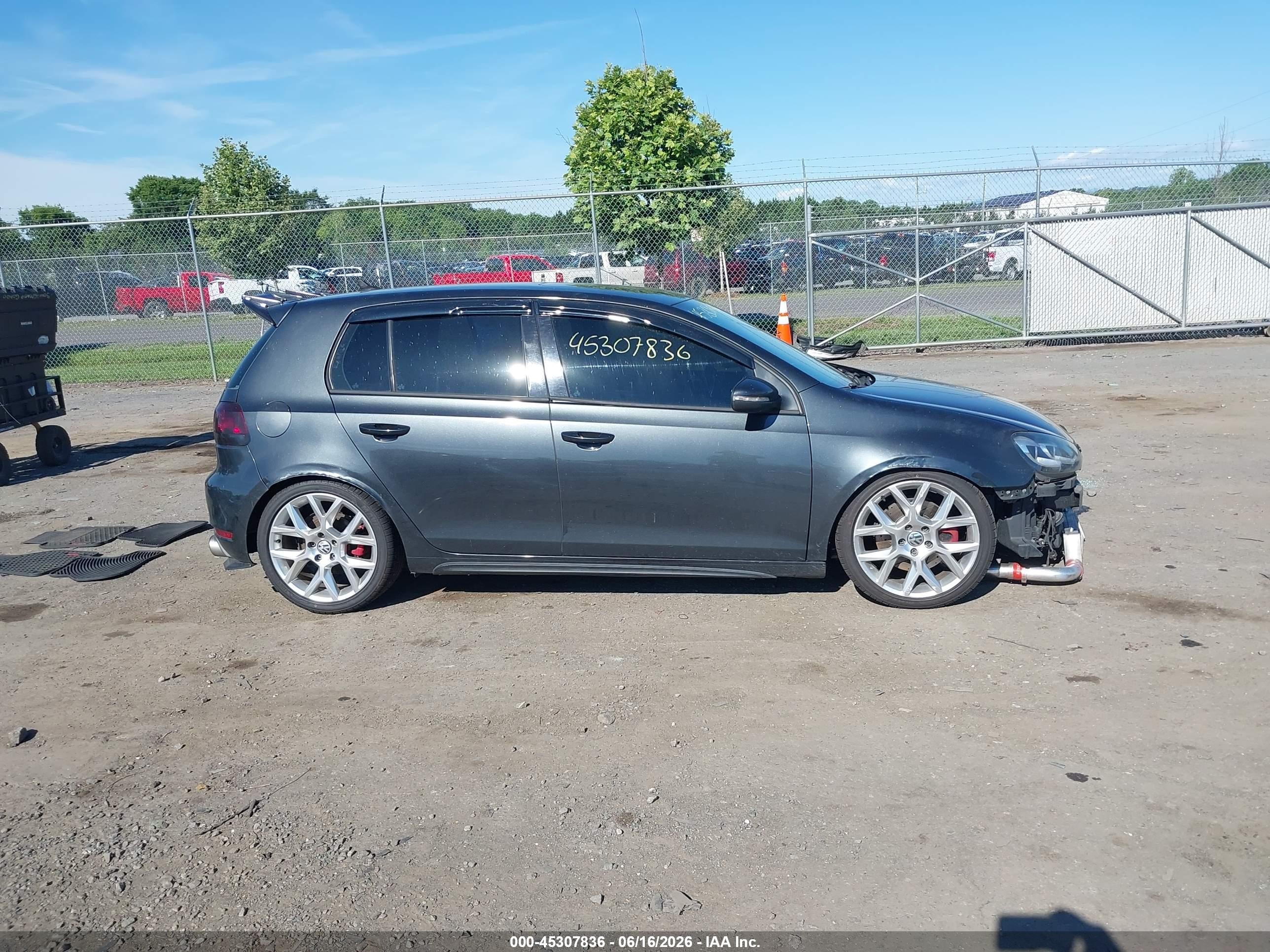 2011 Volkswagen Gti 4-door Autobahn Gray vin: WVWHV7AJ5BW255764