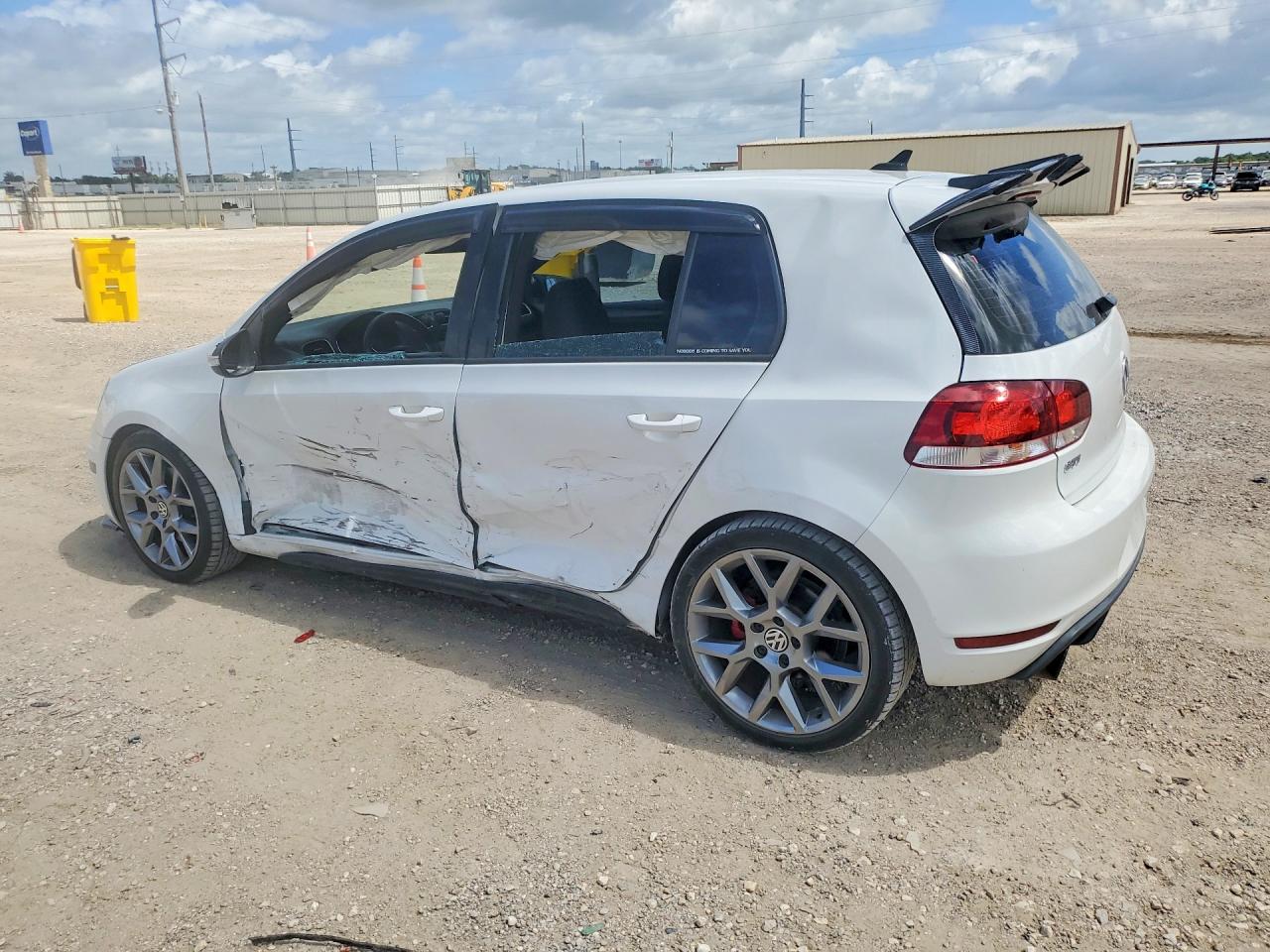 2013 Volkswagen Gti White vin: WVWHV7AJ5DW138365