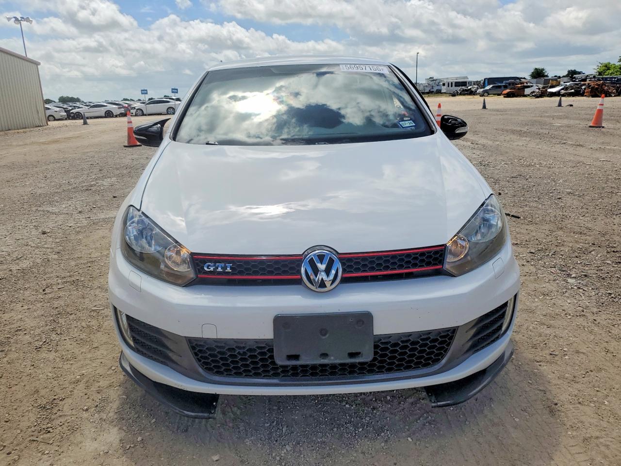 2013 Volkswagen Gti White vin: WVWHV7AJ5DW138365