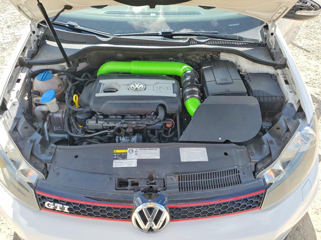 2013 Volkswagen Gti White vin: WVWHV7AJ5DW138365