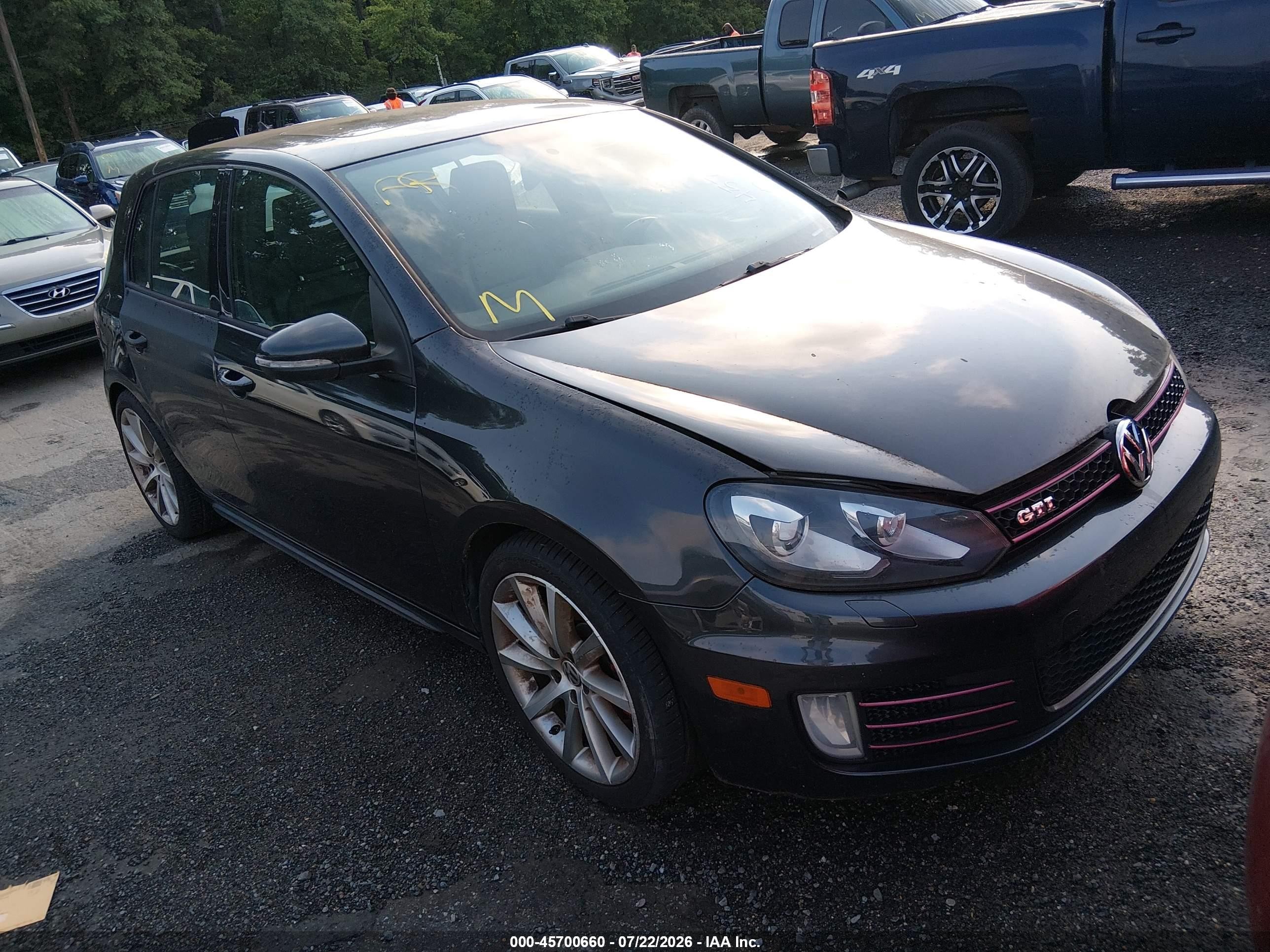 2010 Volkswagen Gti 4-door Gray vin: WVWHV7AJ6AW408649