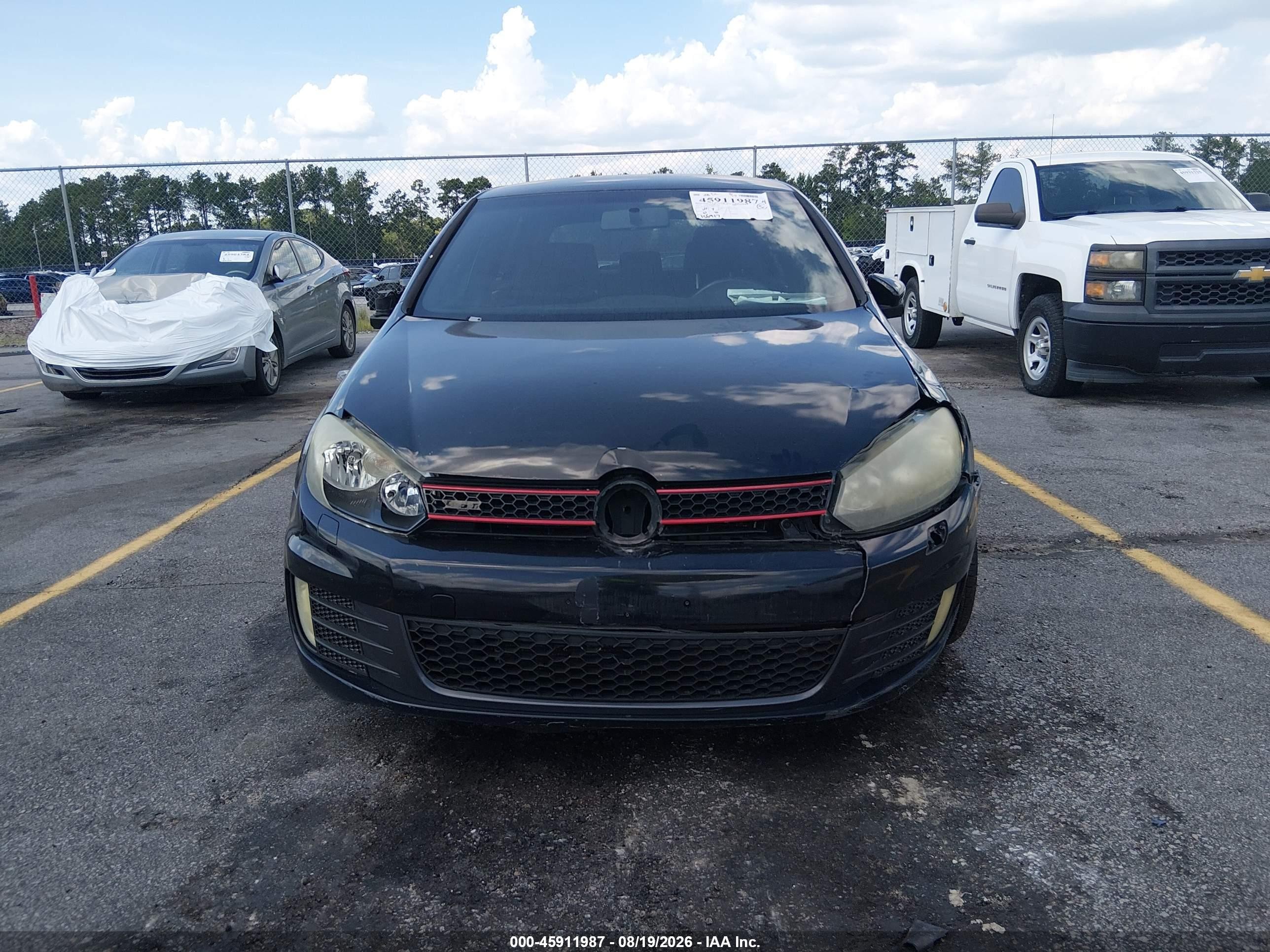 2012 Volkswagen Gti 4-door Black vin: WVWHV7AJ6CW257296