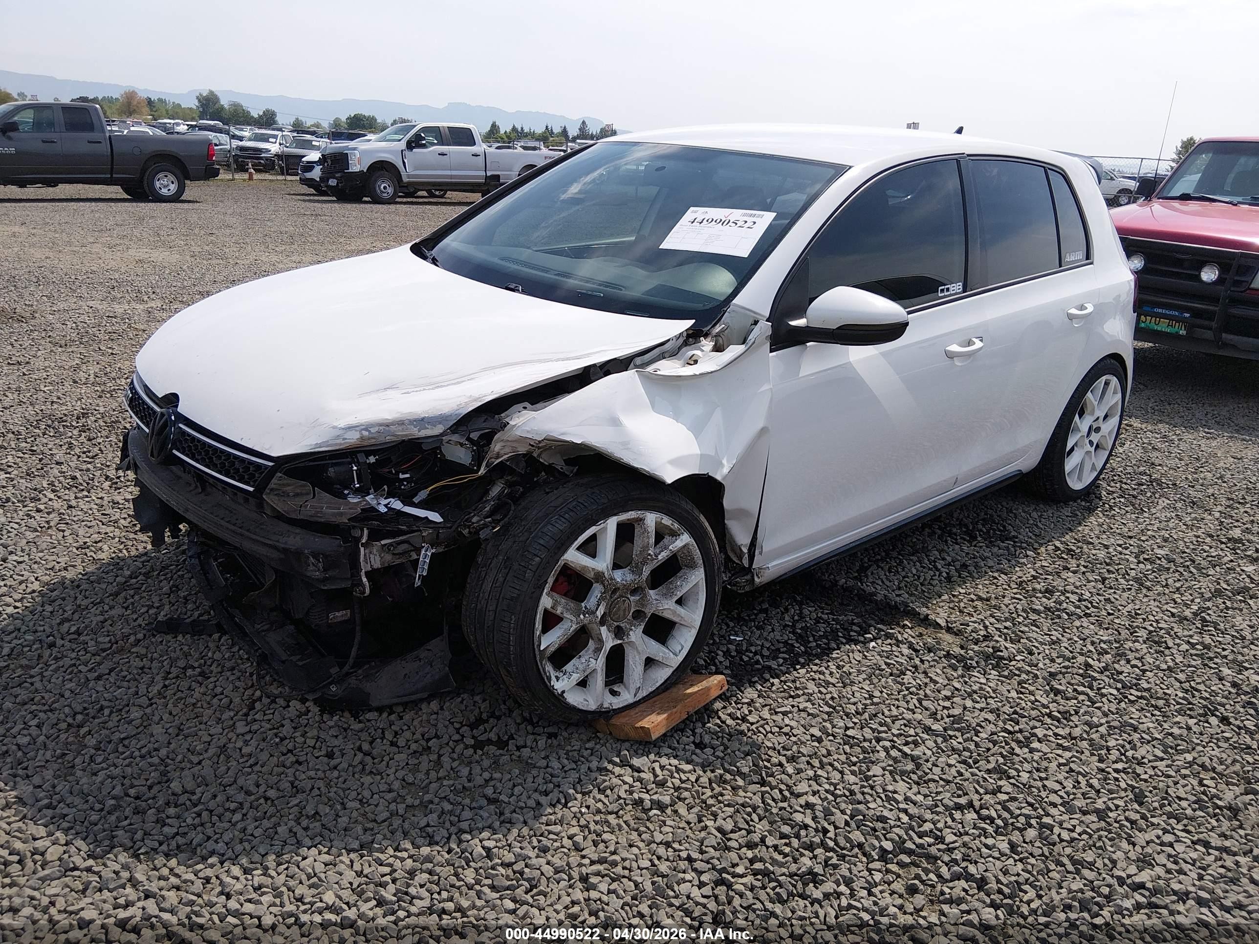 2013 Volkswagen Gti Wolfsburg Edition White vin: WVWHV7AJ6DW133305